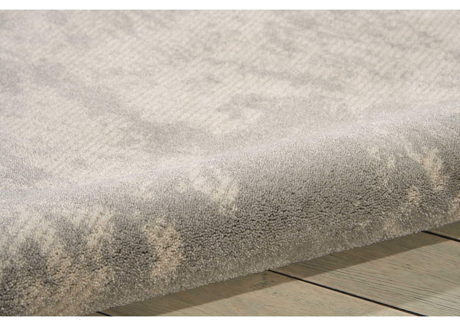 Nourison Maxell MAE12 Grey and White 9'x13' Oversized Rug,Nourison