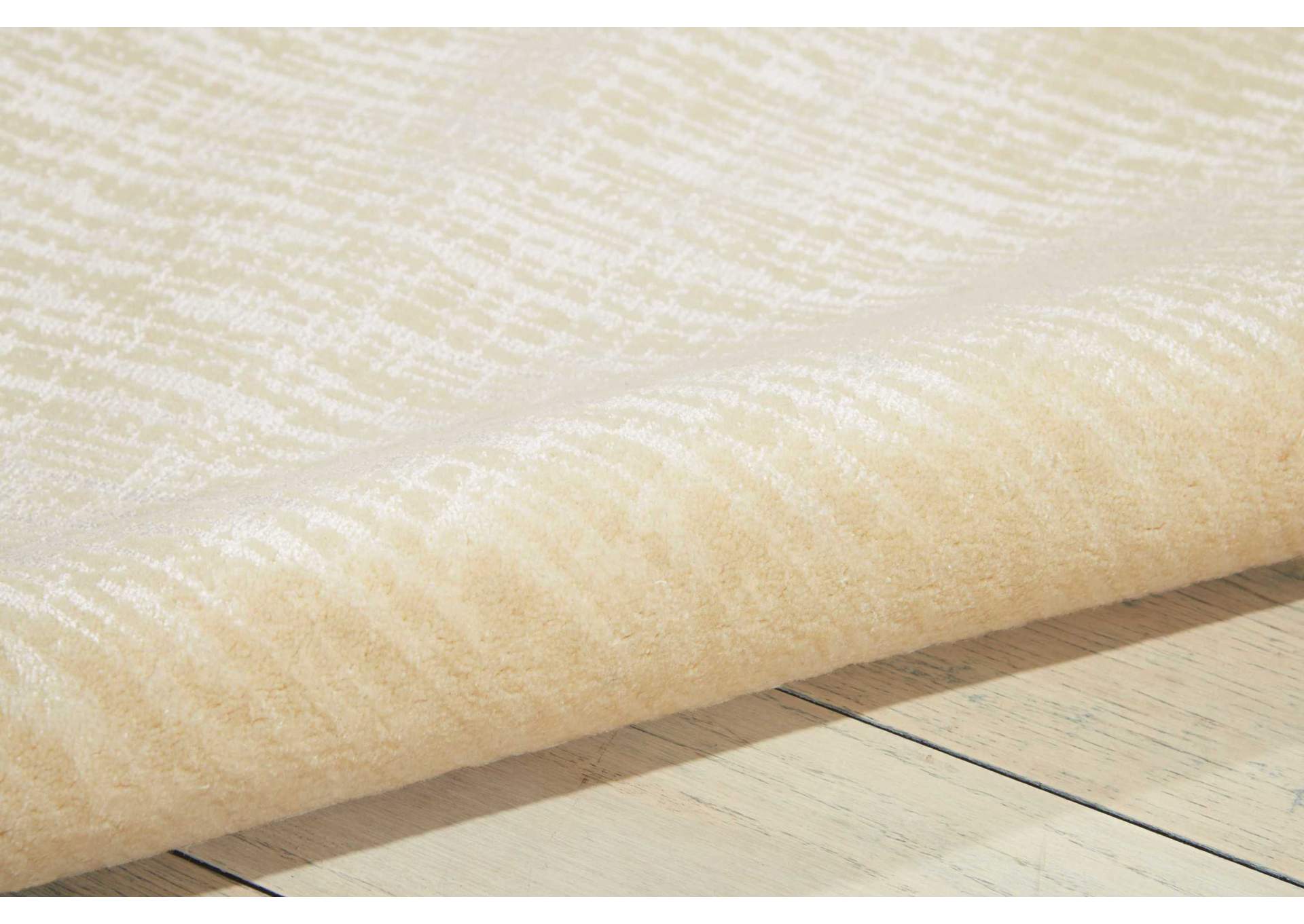 Nourison Starlight STA02 White 8' Runner Hallway Rug,Nourison