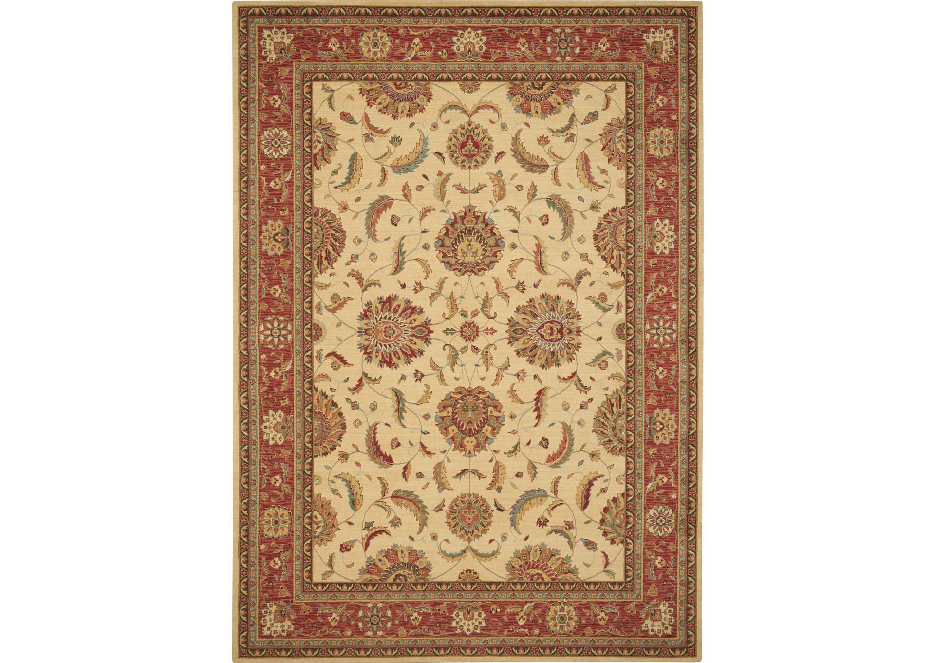 Nourison Living Treasures LI04 Beige Multicolor 8'x11' Rug,Nourison
