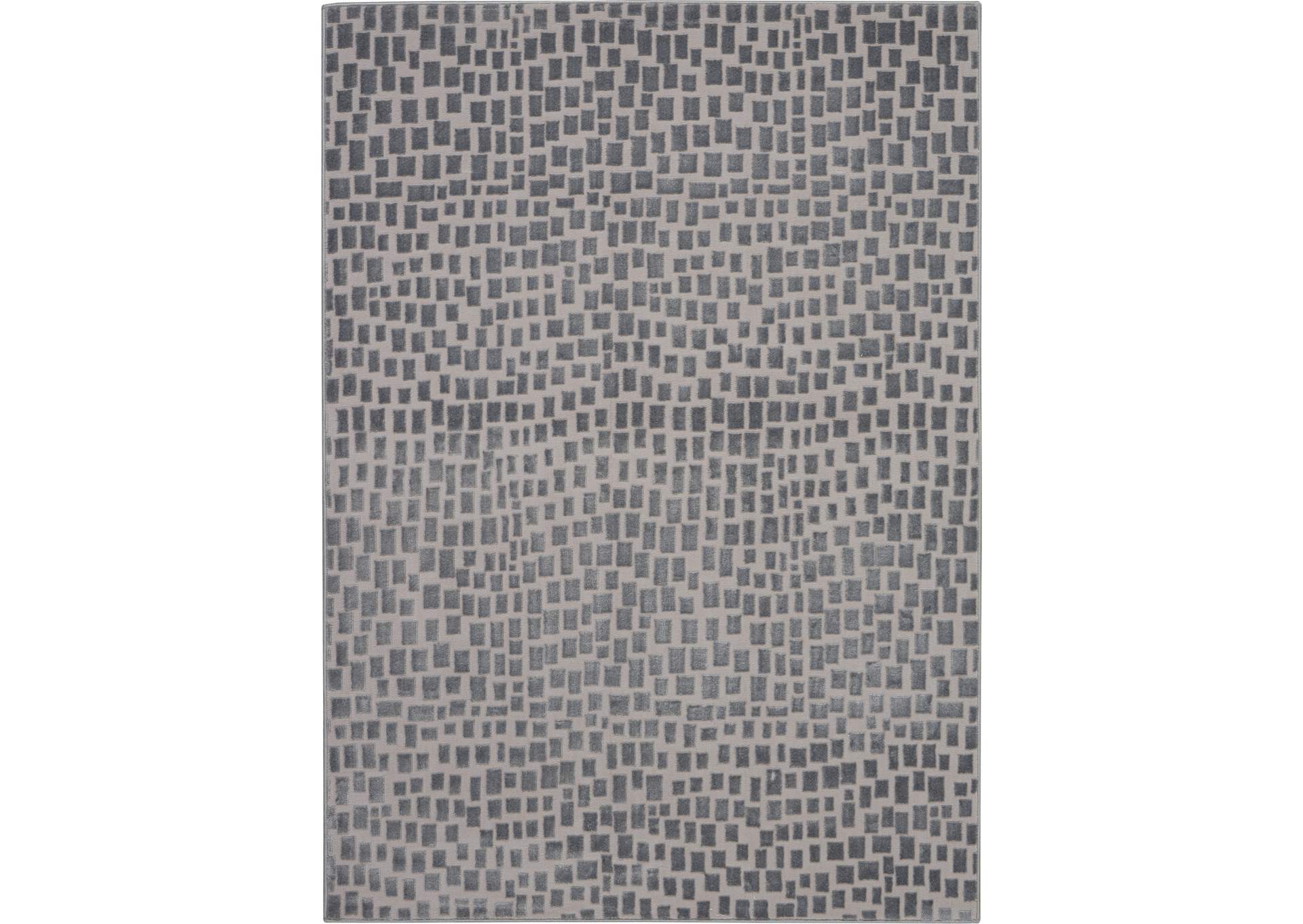 Nourison Urban Chic URC03 Grey 4'x6' Mid-century Area Rug,Nourison