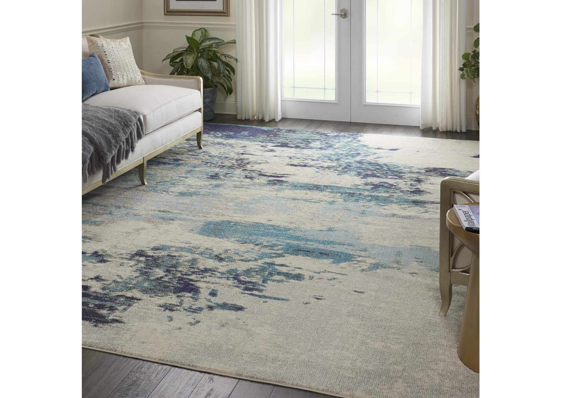 Nourison Celestial CES02 IVTBL 10'x14' Large Abstract Area Rug,Nourison