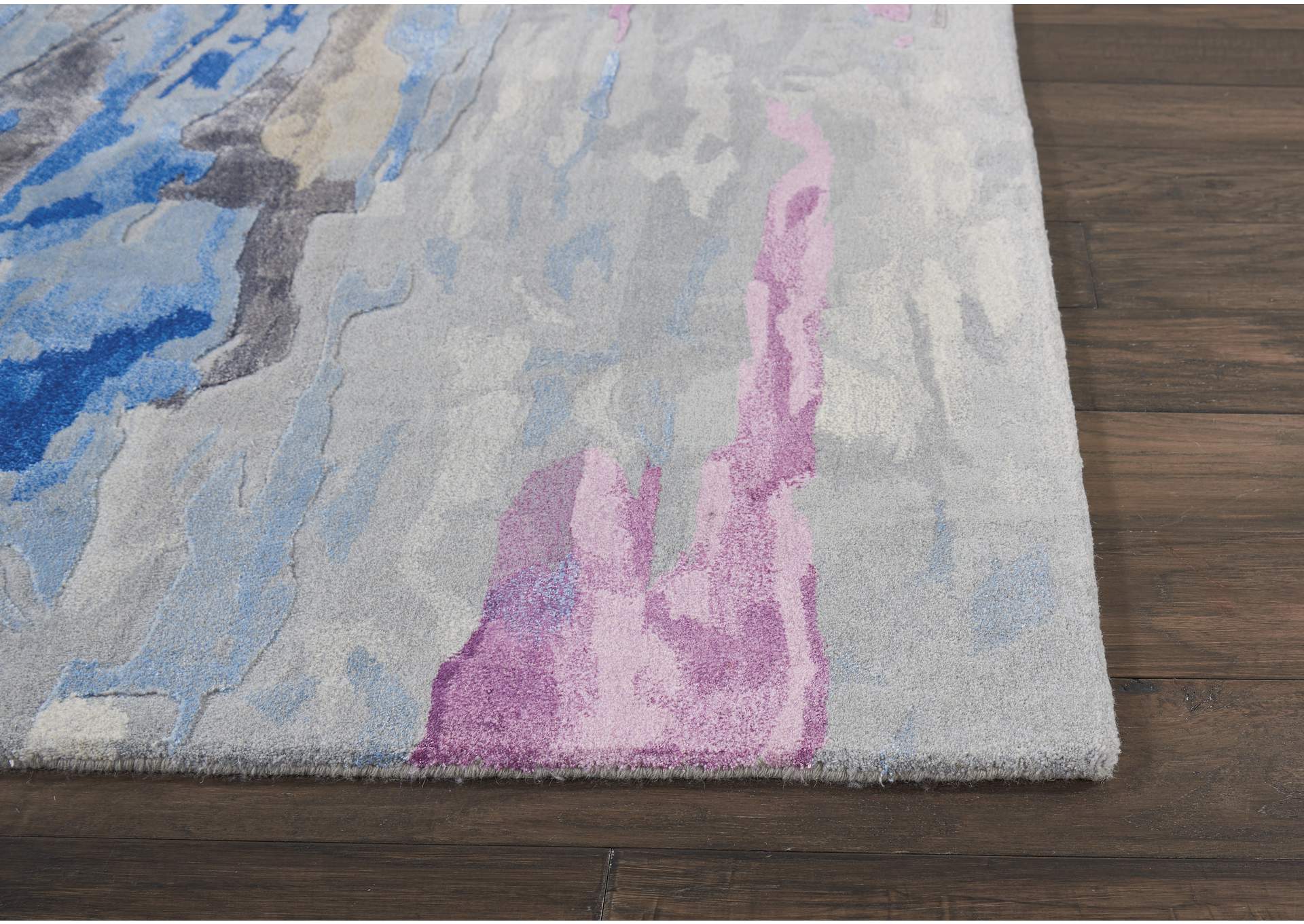 Nourison Prismatic 6'x8' Grey Multicolor Area Rug,Nourison