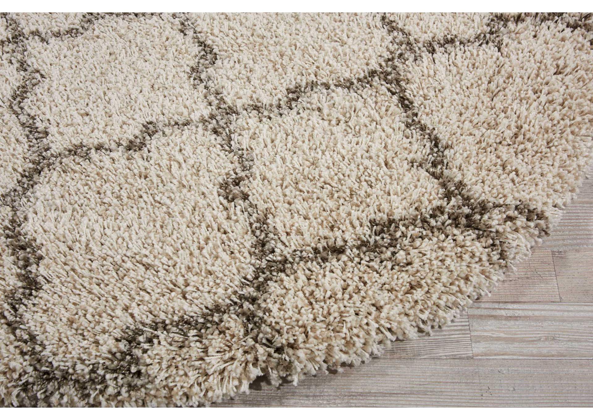 Nourison Amore AMOR2 Beige 4' Round Area Rug,Nourison