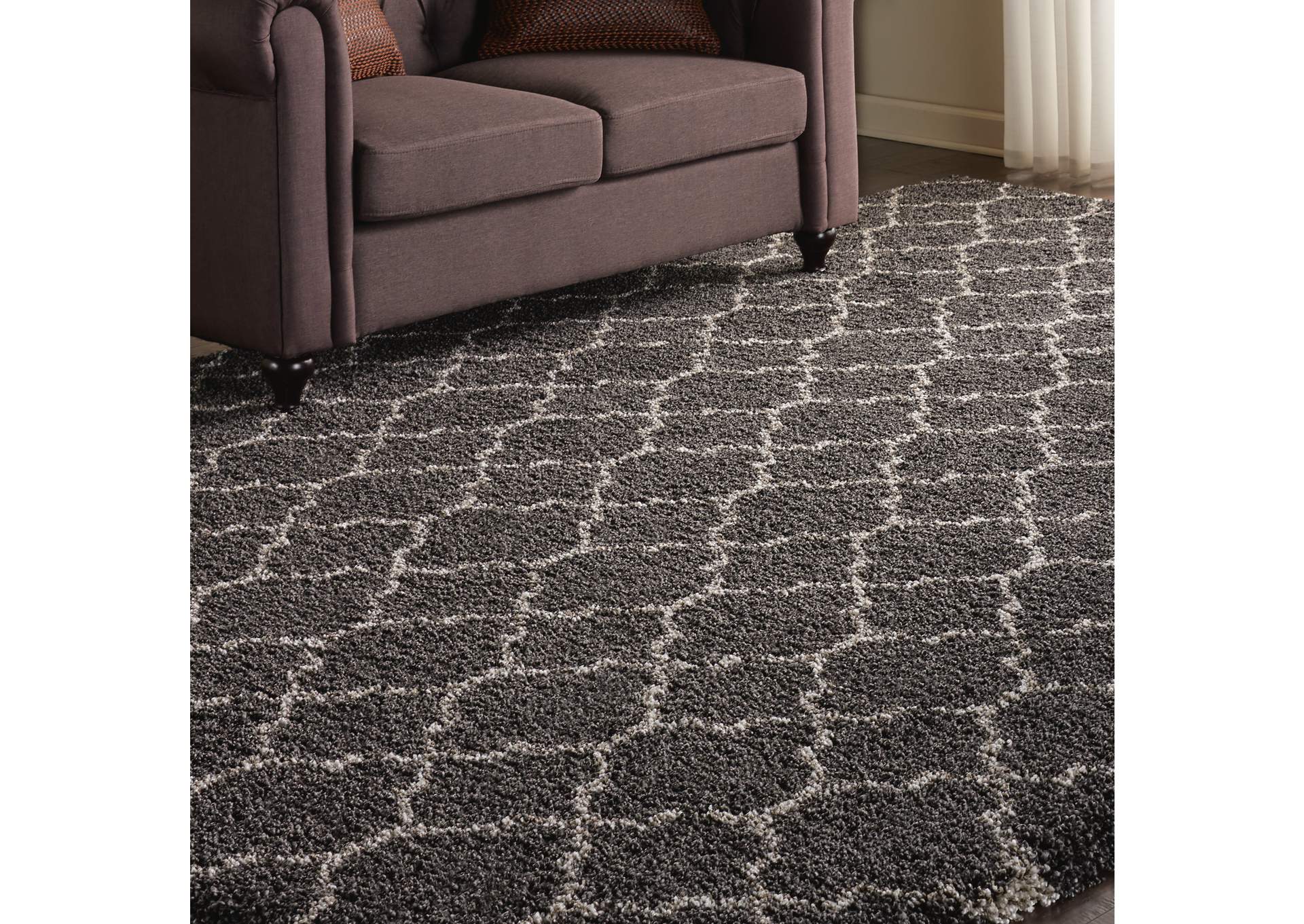 Nourison Amore AMOR2 Black 8'x11' Rug,Nourison