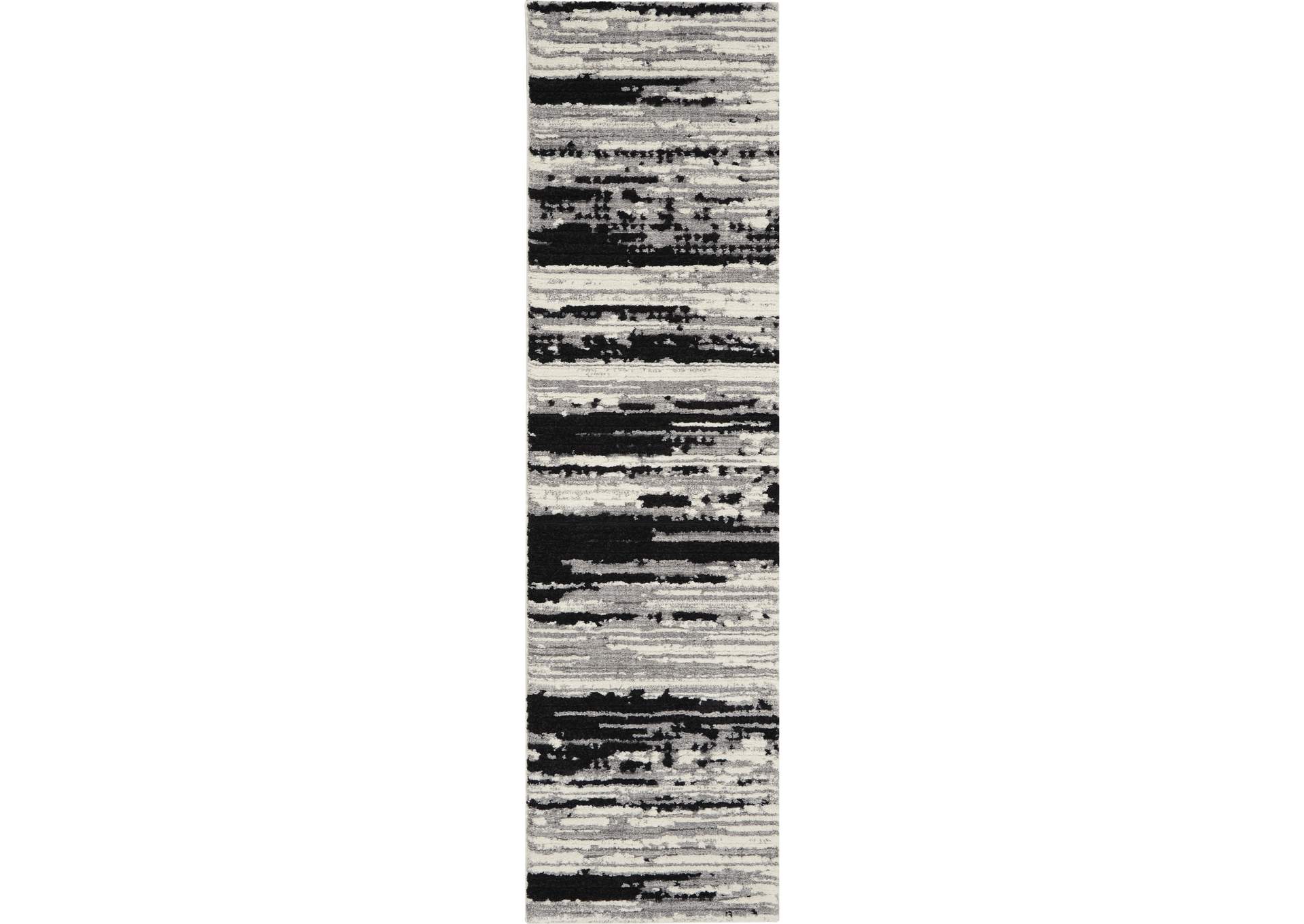 Nourison Zermatt 8' Runner Ivory Neutral Area Rug,Nourison