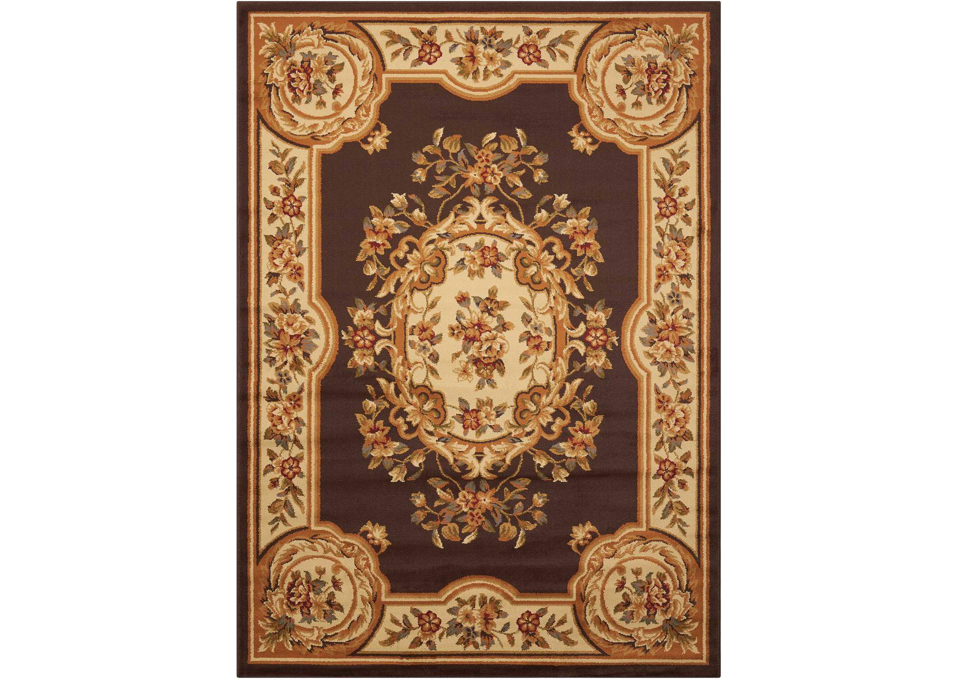 Nourison Paramount PAR37 Brown 4'x6' Area Rug,Nourison