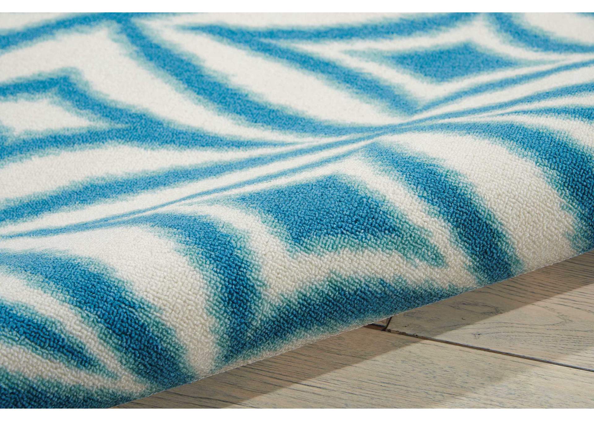 Waverly Sun N Shade SND19 Blue 8'x11' Rug,Nourison