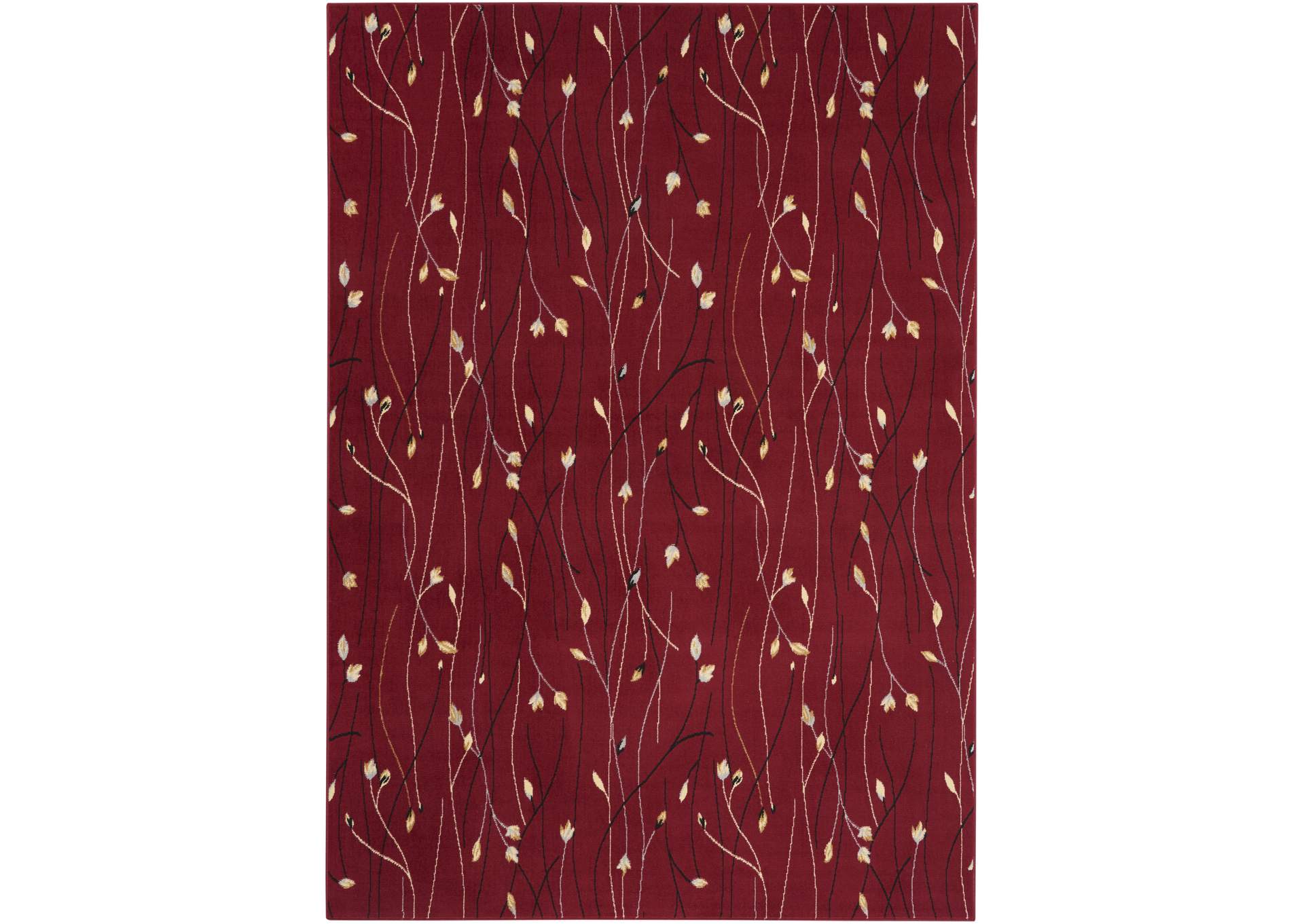 Nourison Grafix GRF15 Red 7'x10' Area Rug,Nourison