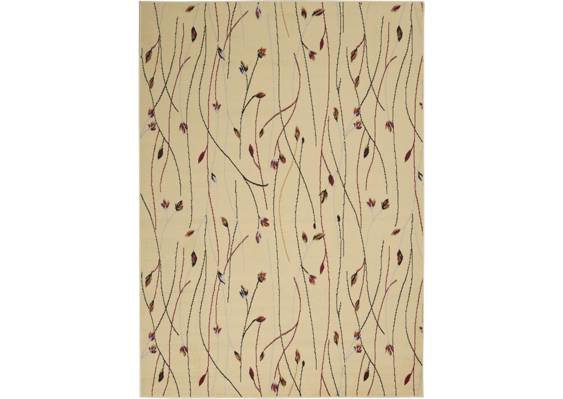 Nourison Grafix GRF15 Cream White 5'x7' Area Rug,Nourison