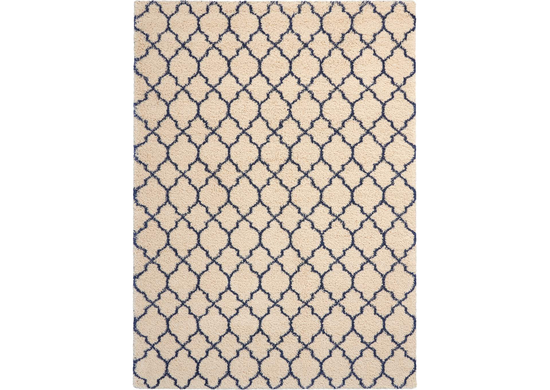 Nourison Amore AMOR2 Blue and Ivory 8'x11' Rug,Nourison
