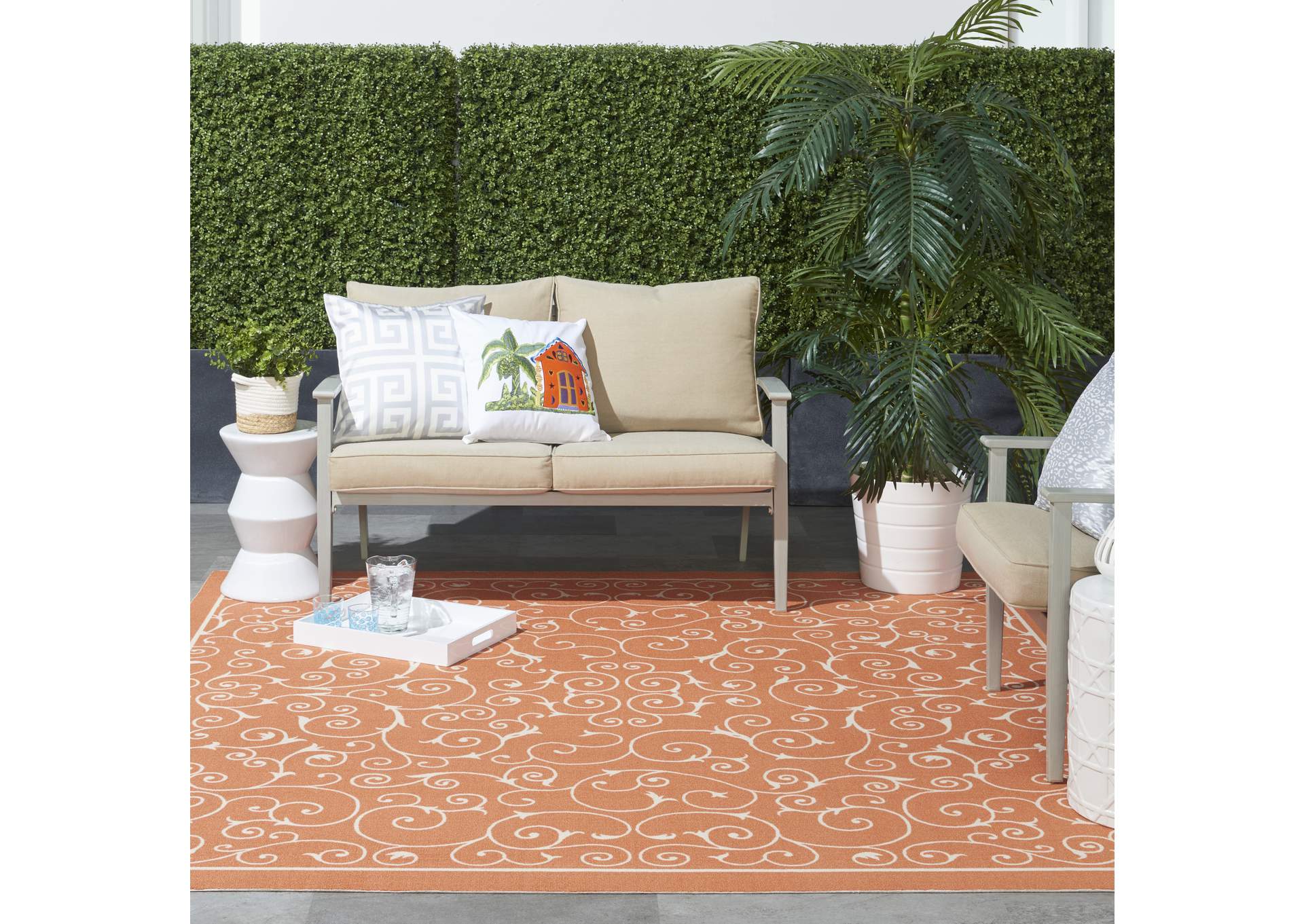 Nourison Home & Garden 8' Square Area Rug,Nourison