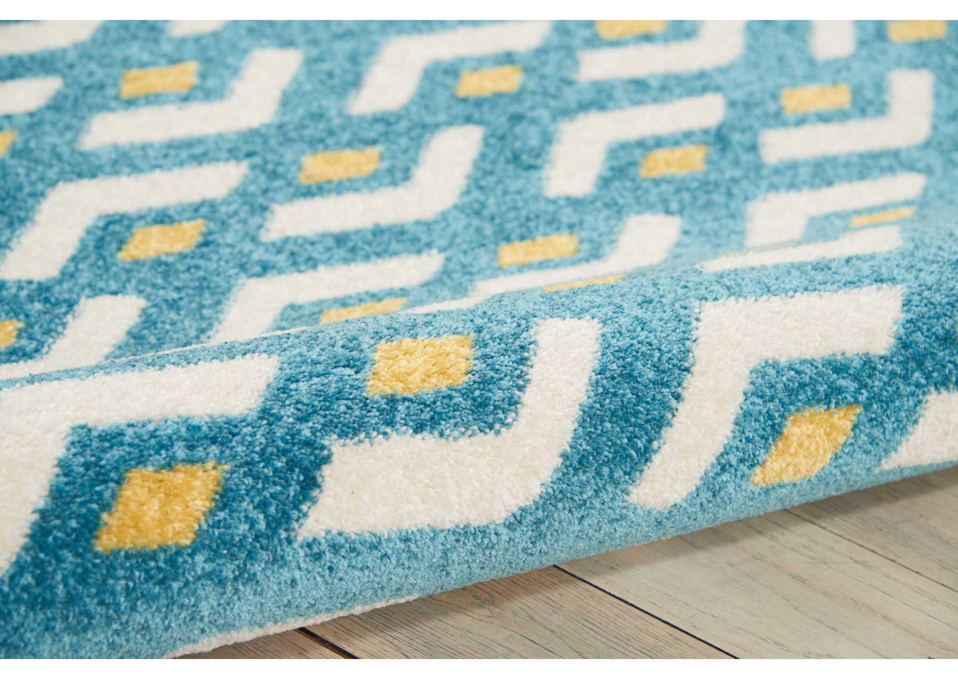 Nourison Harper DS300 Blue 5'x7' Area Rug,Nourison