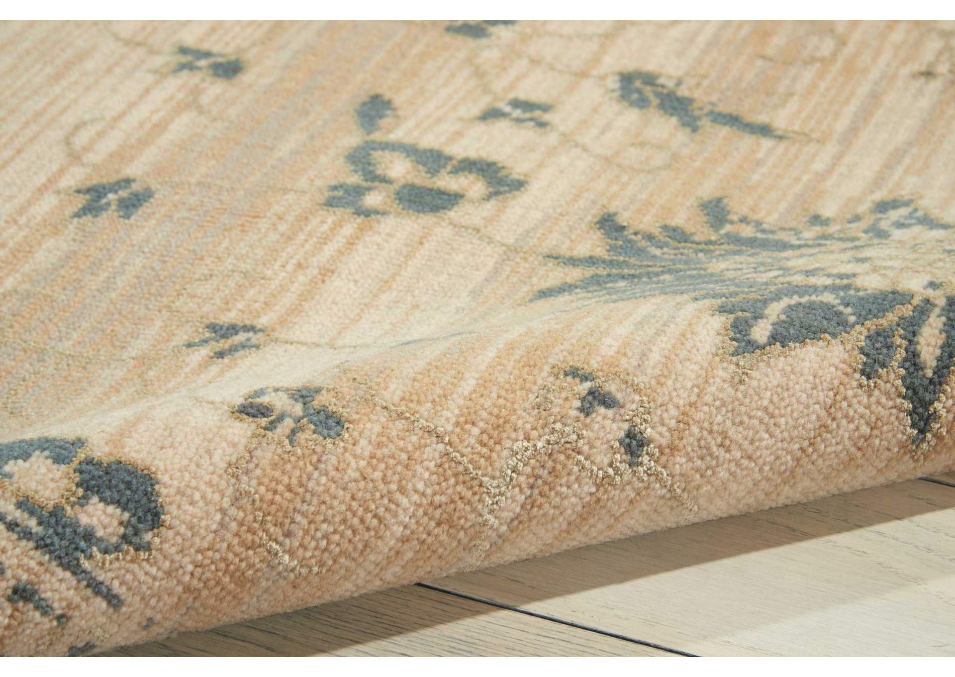 Nourison Silk Elements SKE28 Beige 10' Runner Hallway Rug,Nourison