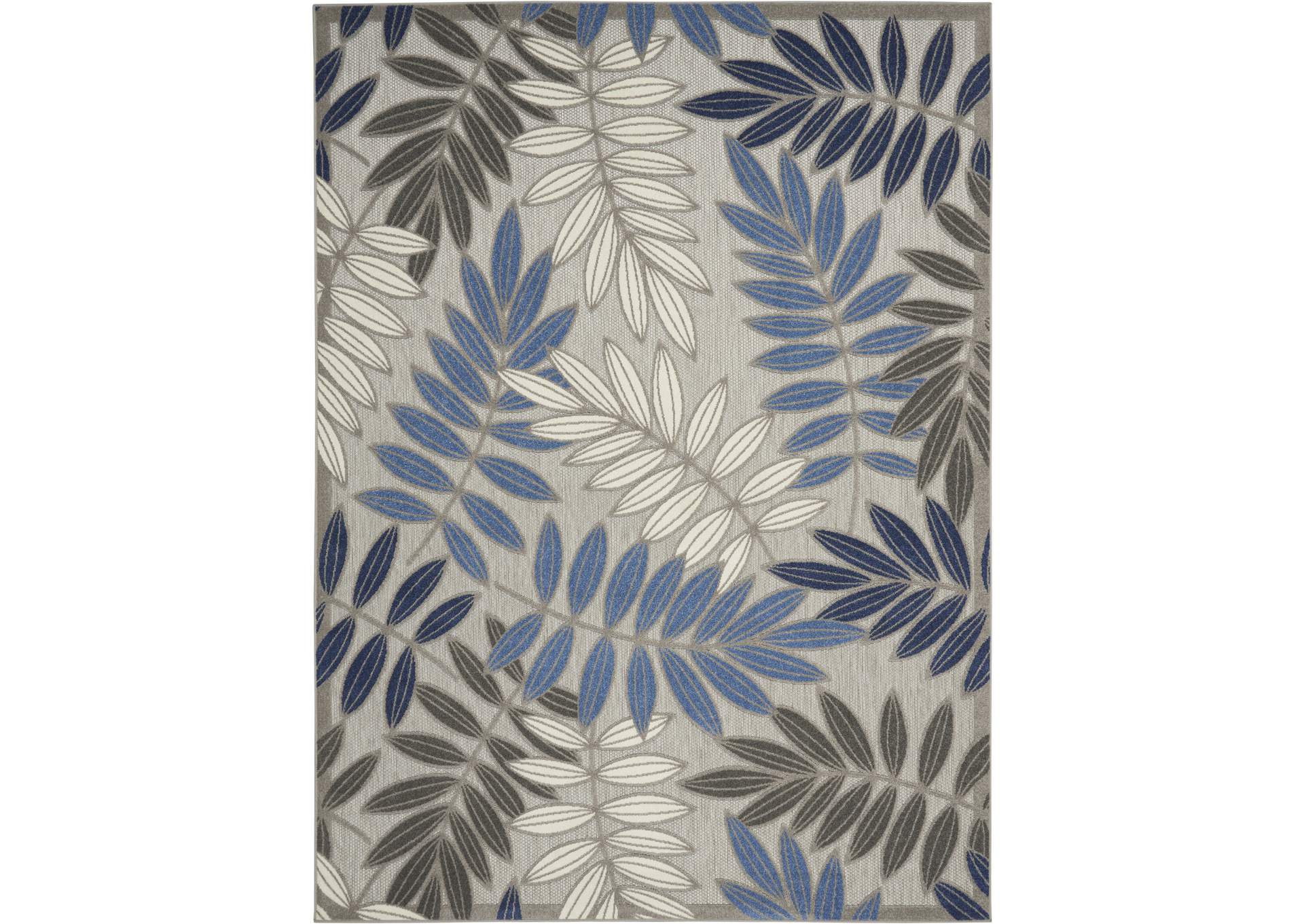 Nourison Aloha 10'x13' Blue Patio Area Rug,Nourison