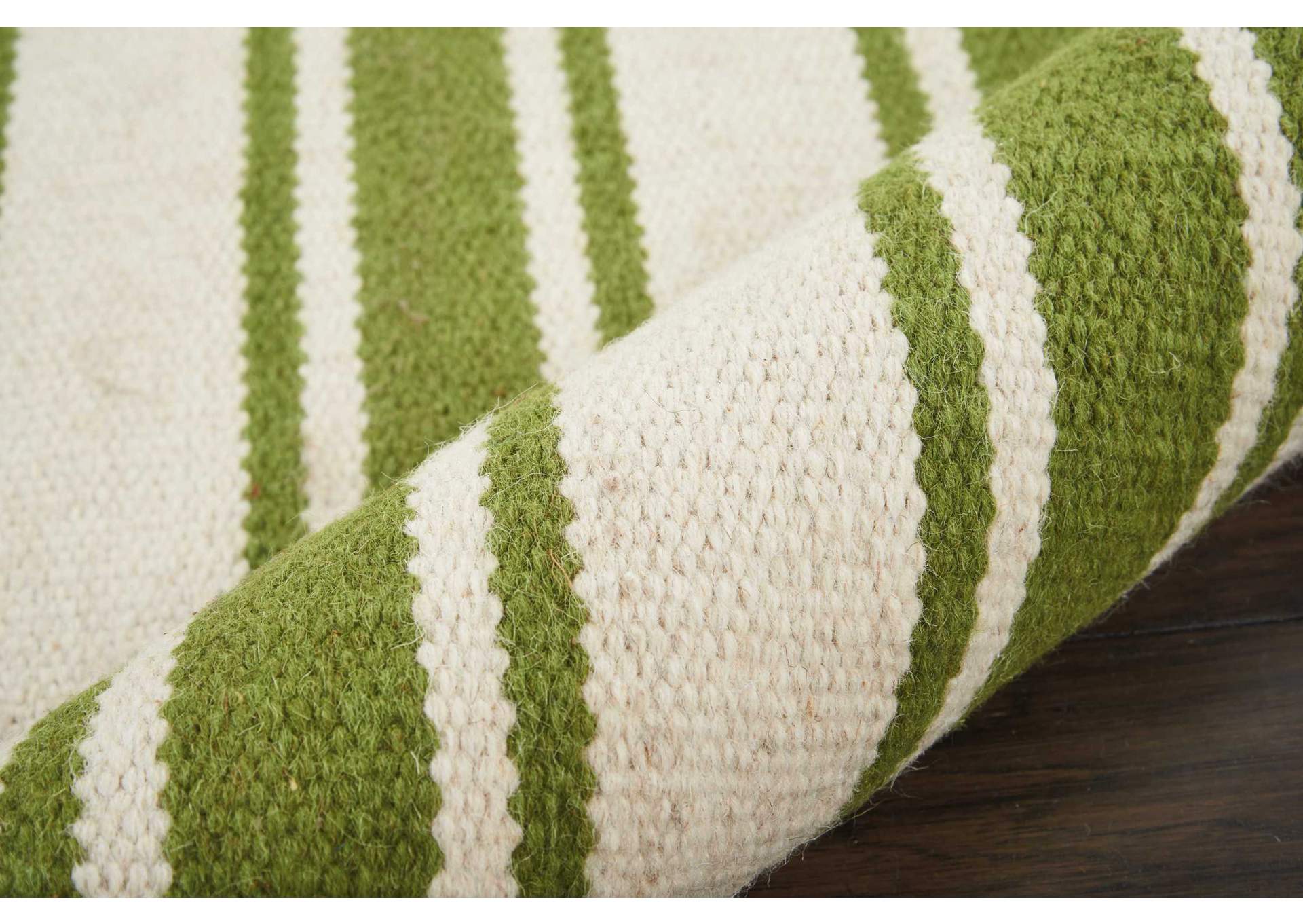 Nourison Rio Vista DST01 White and Green 4'x7' Area Rug,Nourison