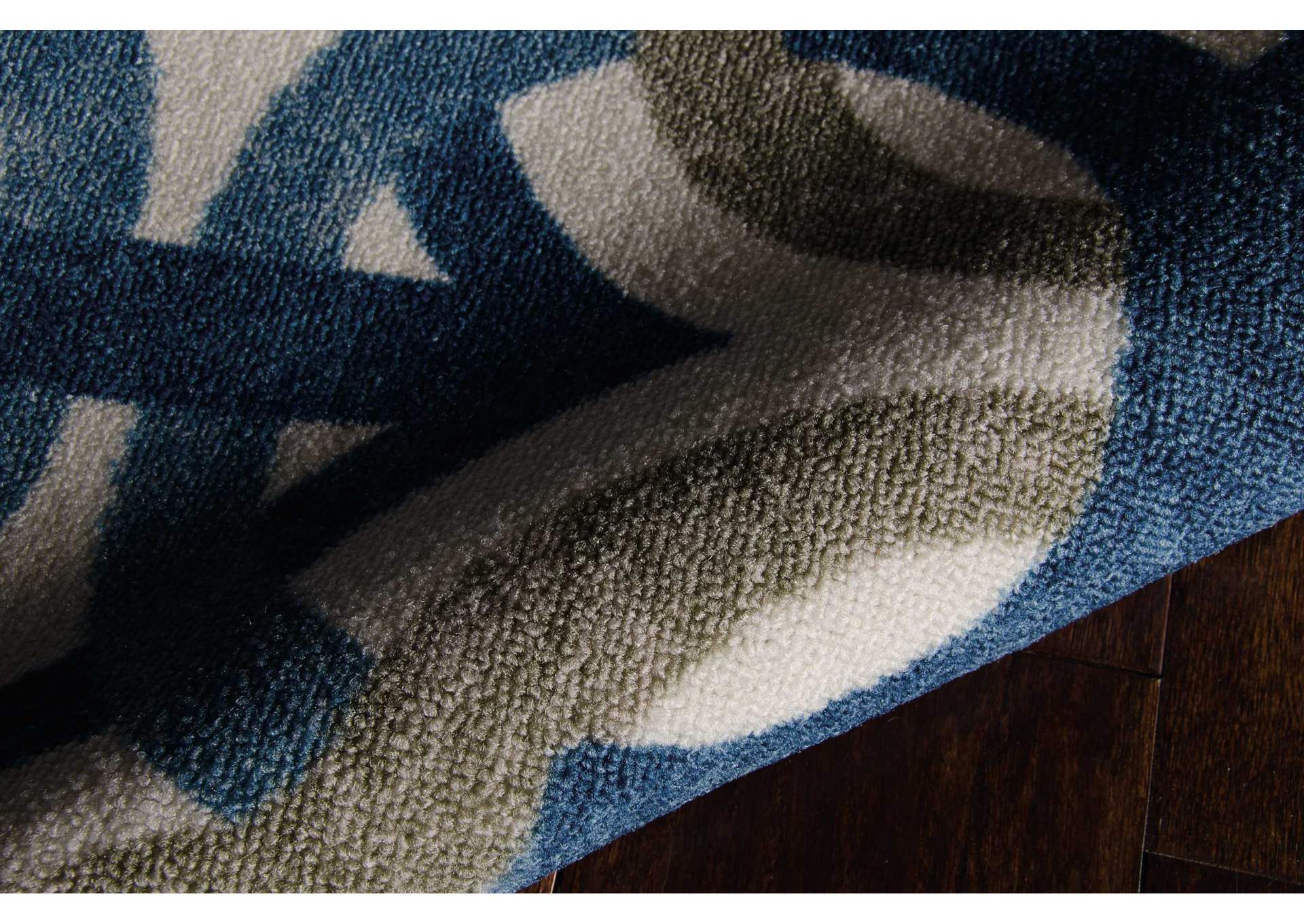 Waverly Sun N Shade SND30 Blue 8'x11' Rug,Nourison