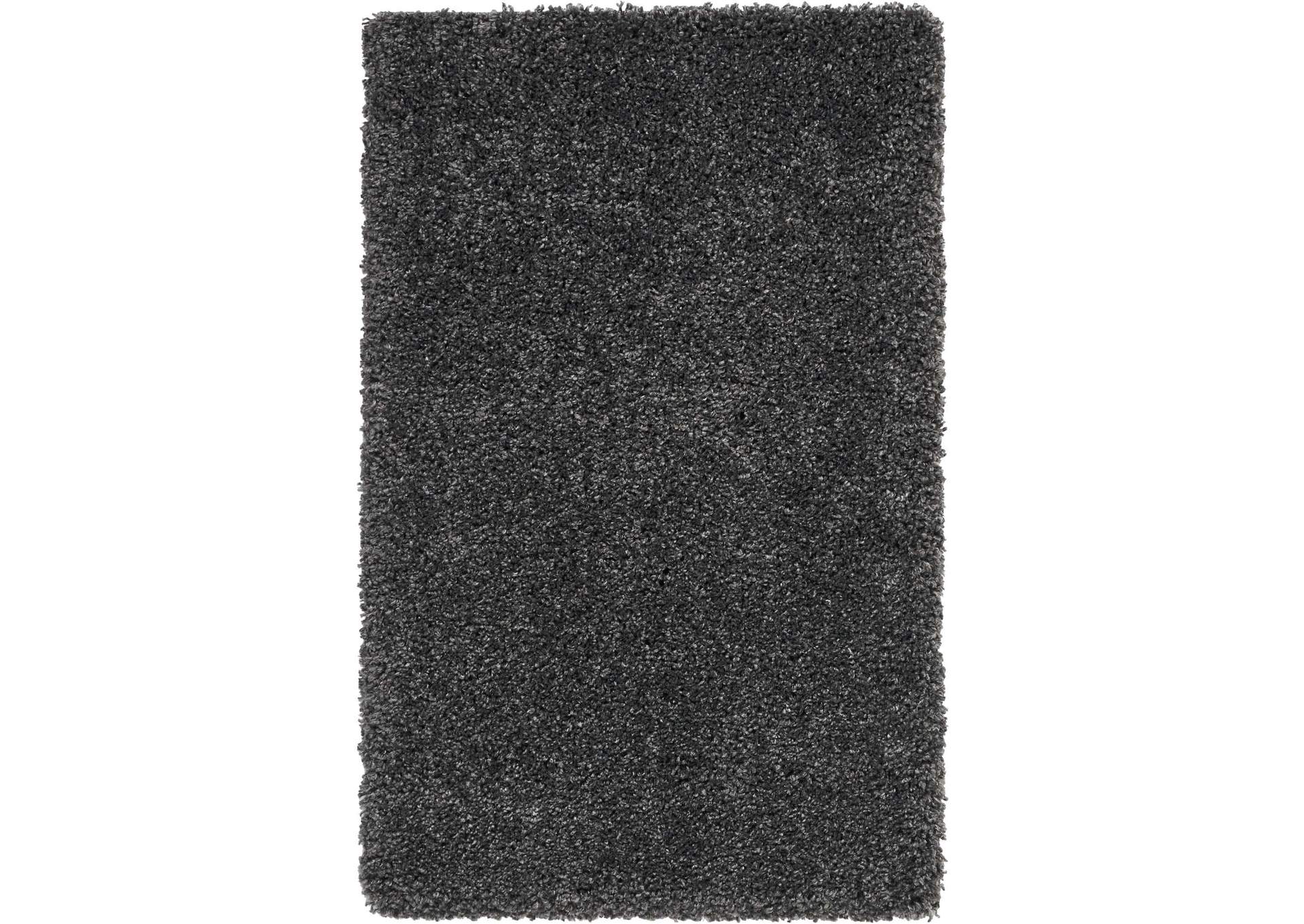 Nourison Malibu Shag MSG01 Charcoal 3'x4' Area Rug,Nourison