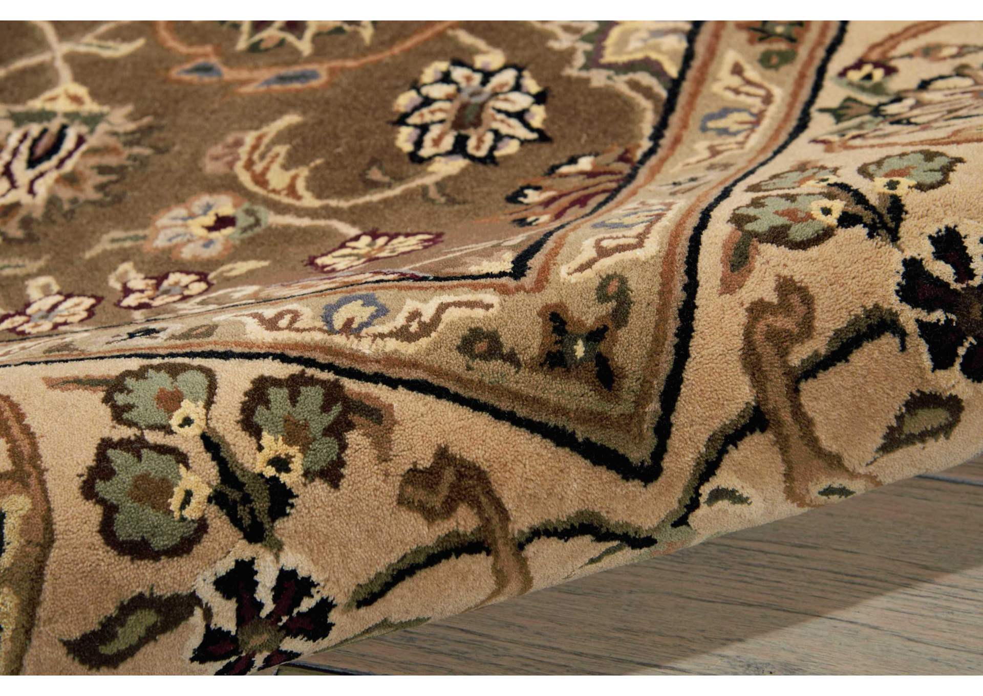 Nourison 2000 2091 Mushroom 6' Round Area Rug,Nourison