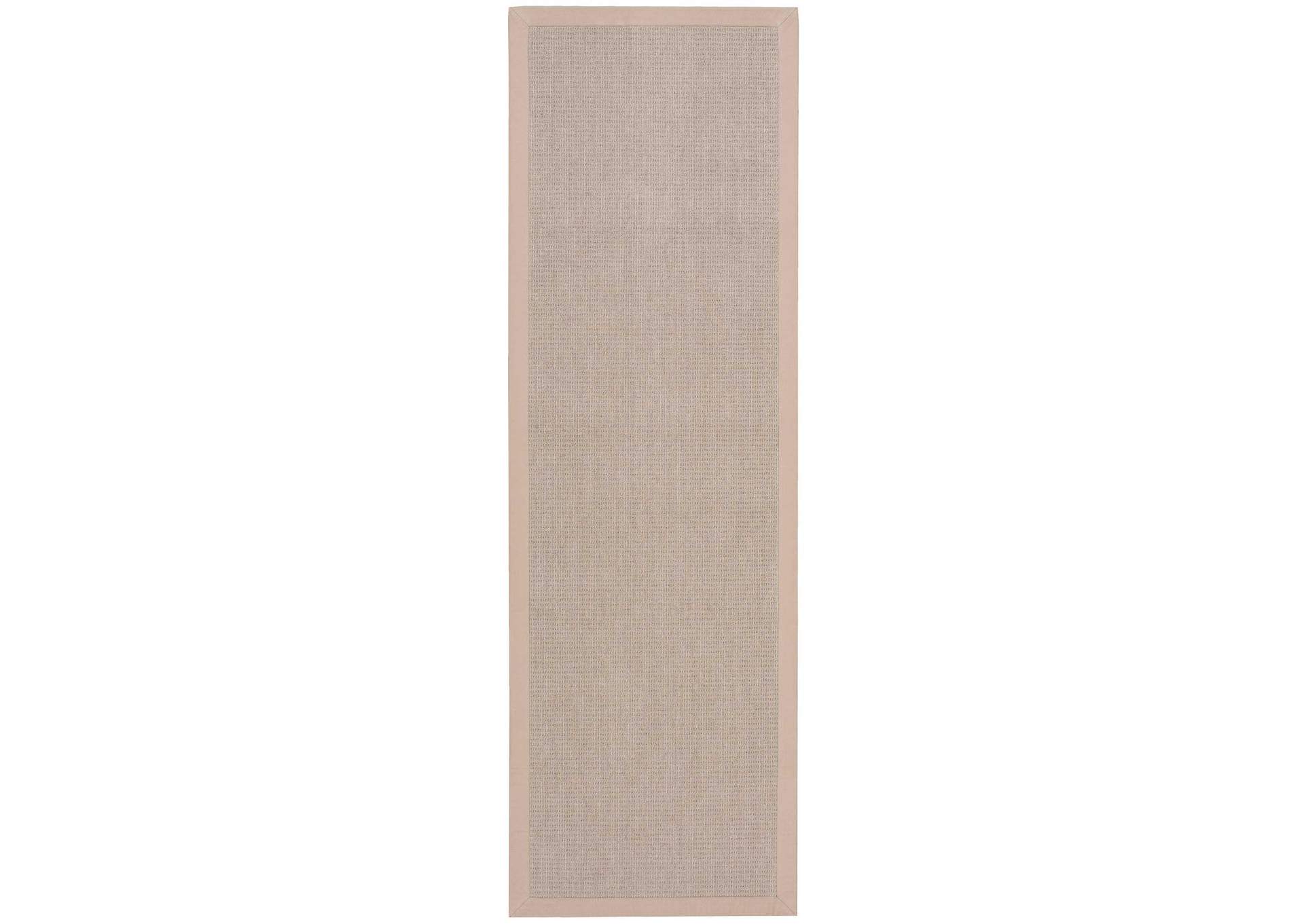 Nourison Sisal Soft SSF07 Beige 8' Runner Hallway Rug,Nourison