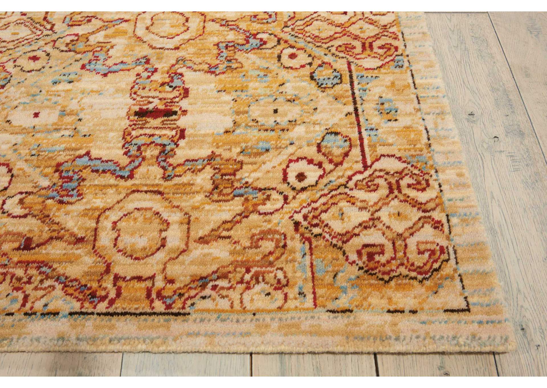 Nourison Rhapsody RH008 Yellow 9'x12' Rug,Nourison