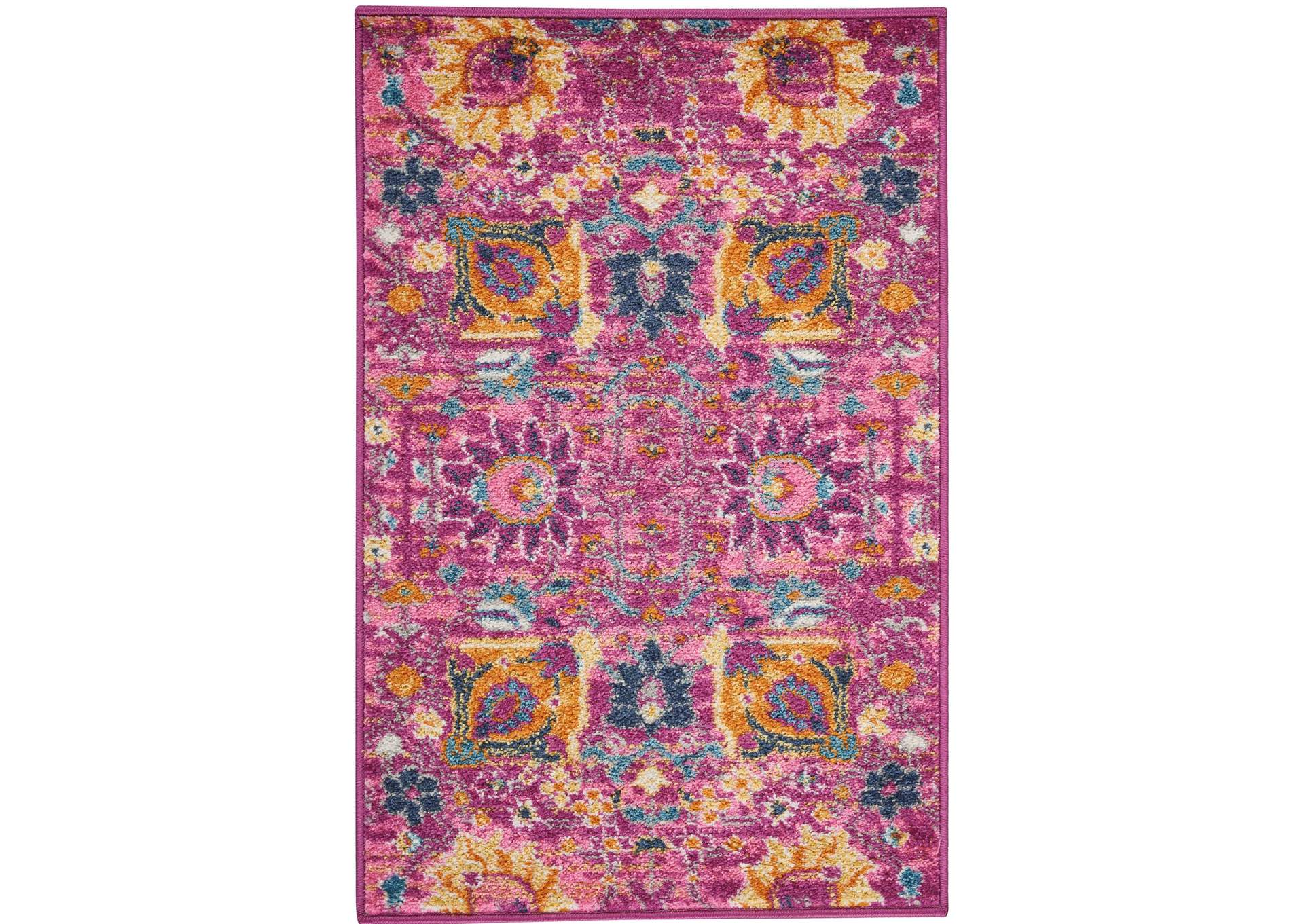 Nourison Passion 2' X 3' Pink Boho Area Rug,Nourison