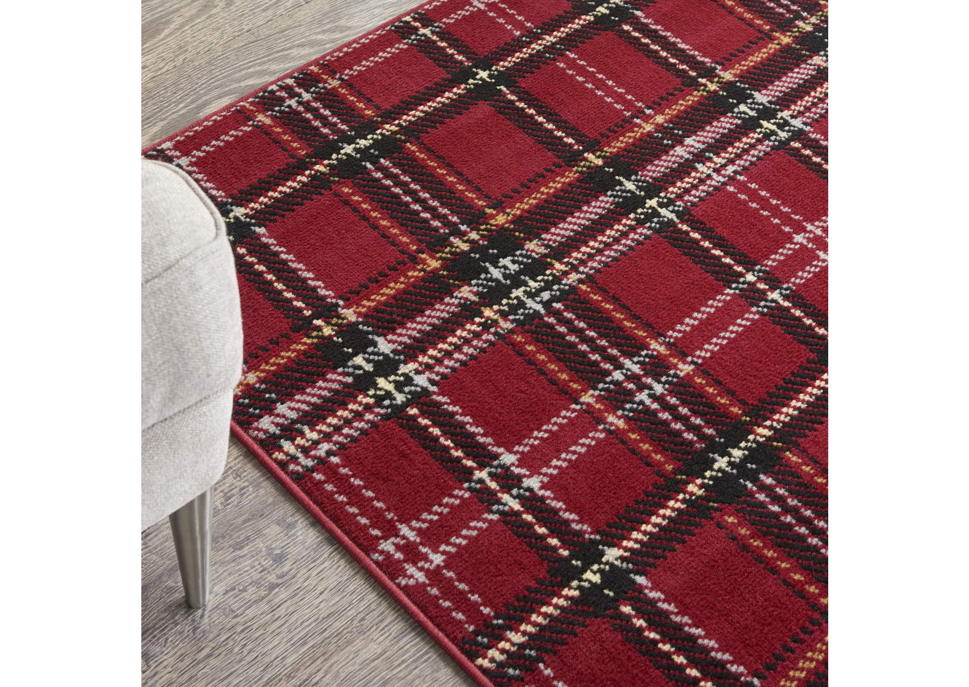 Nourison Grafix GRF03 Red 3'x5' Area Rug,Nourison