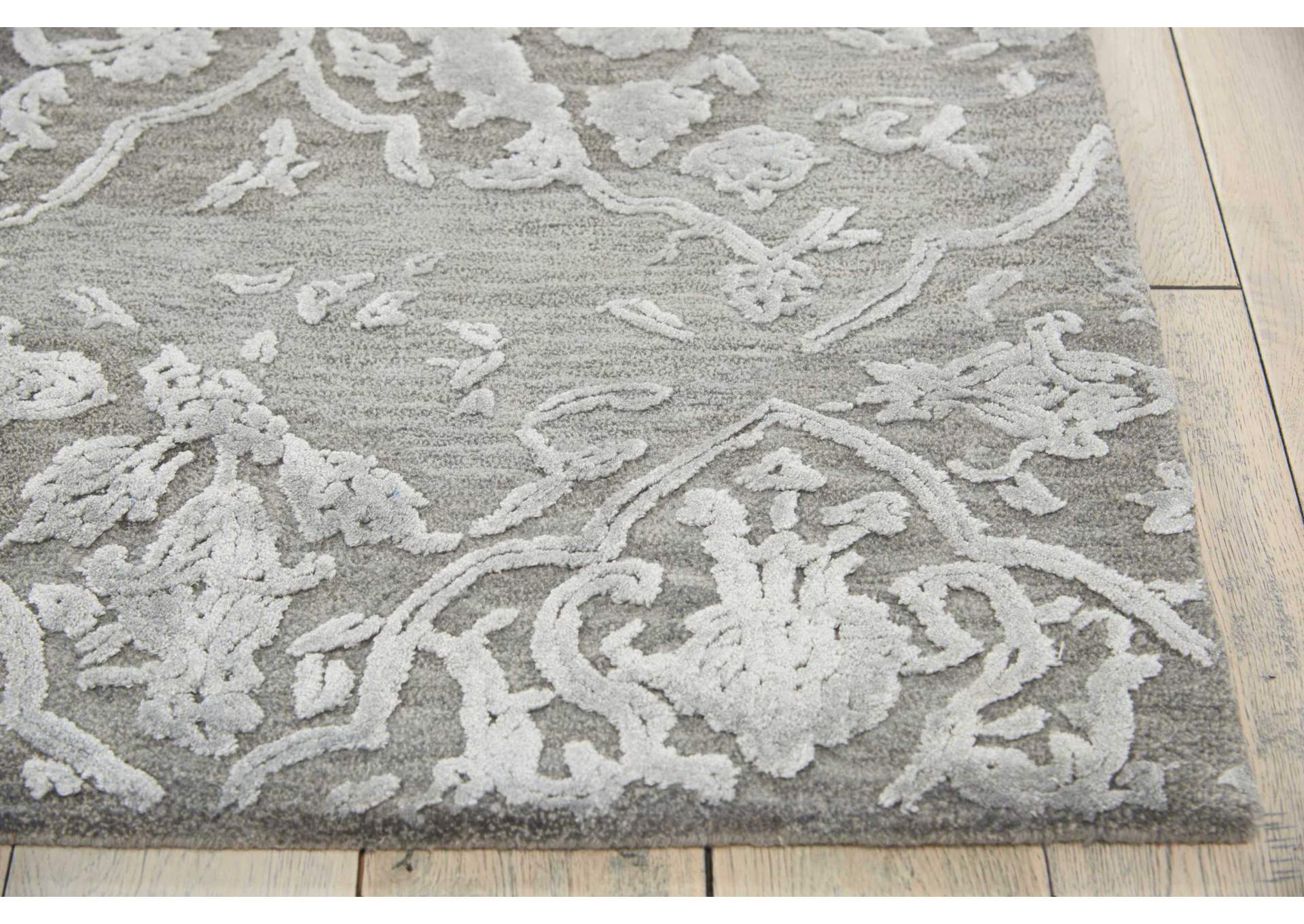 Nourison Opaline OPA14 Grey 8'x10' Large Rug,Nourison