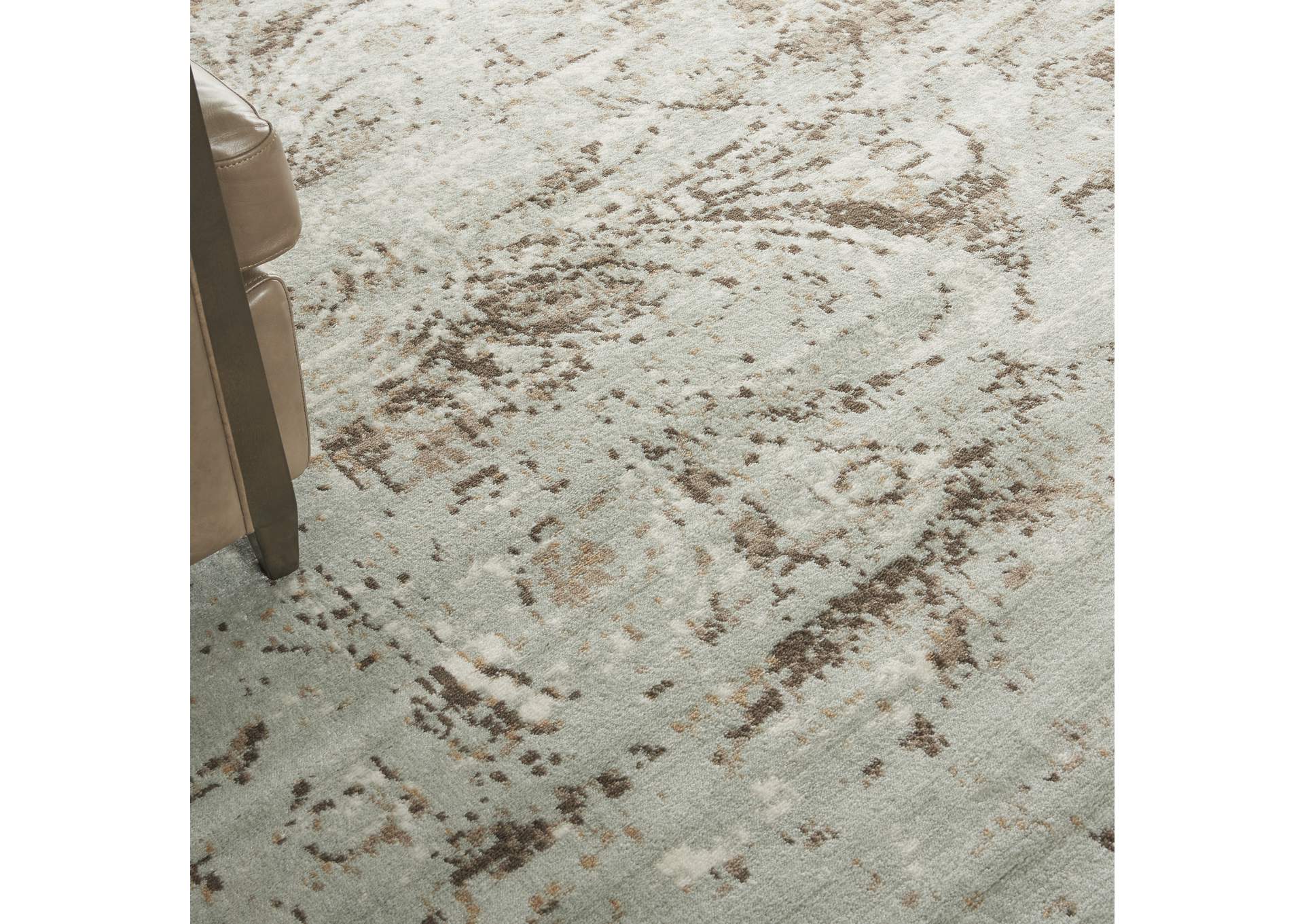 Nourison Euphoria EUP03 Grey 9'x12' Oversized Rug,Nourison