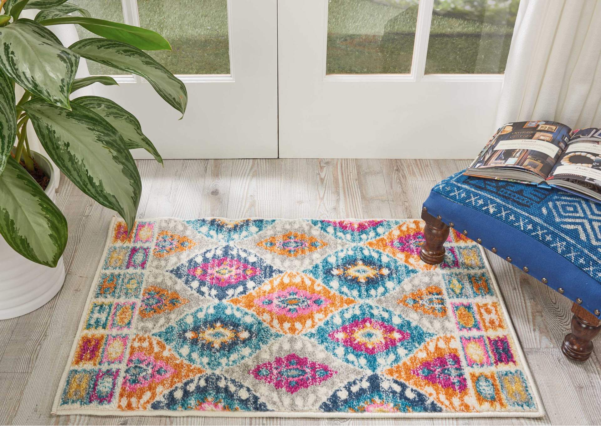 Nourison Passion 2' X 3' Multicolor Boho Area Rug,Nourison