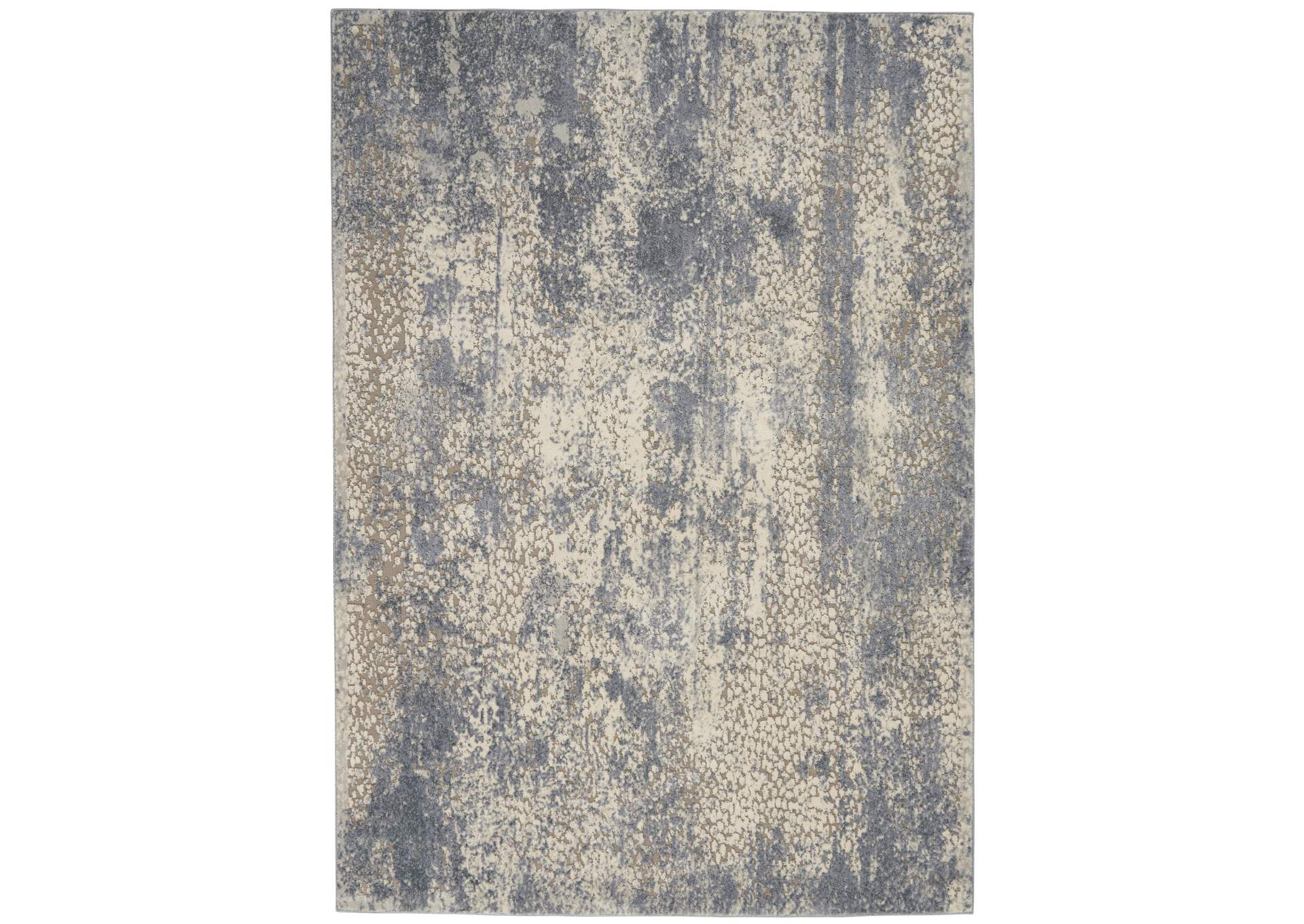 kathy ireland Home Sahara KI391 Charcoal and Ivory 5'x7' Area Rug,Nourison