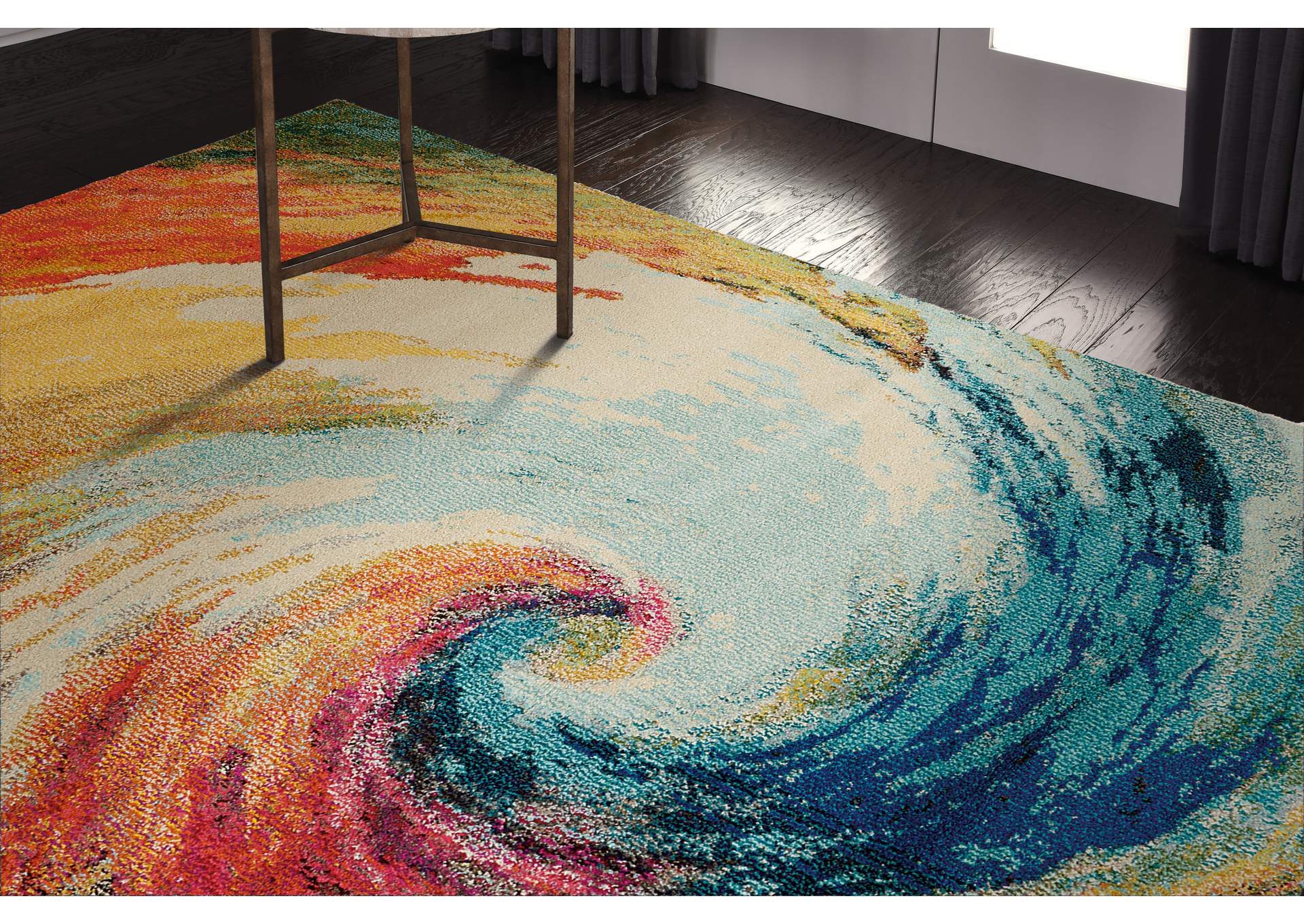 Nourison Celestial CES07 Multicolor 5'x7' Colorful Area Rug,Nourison