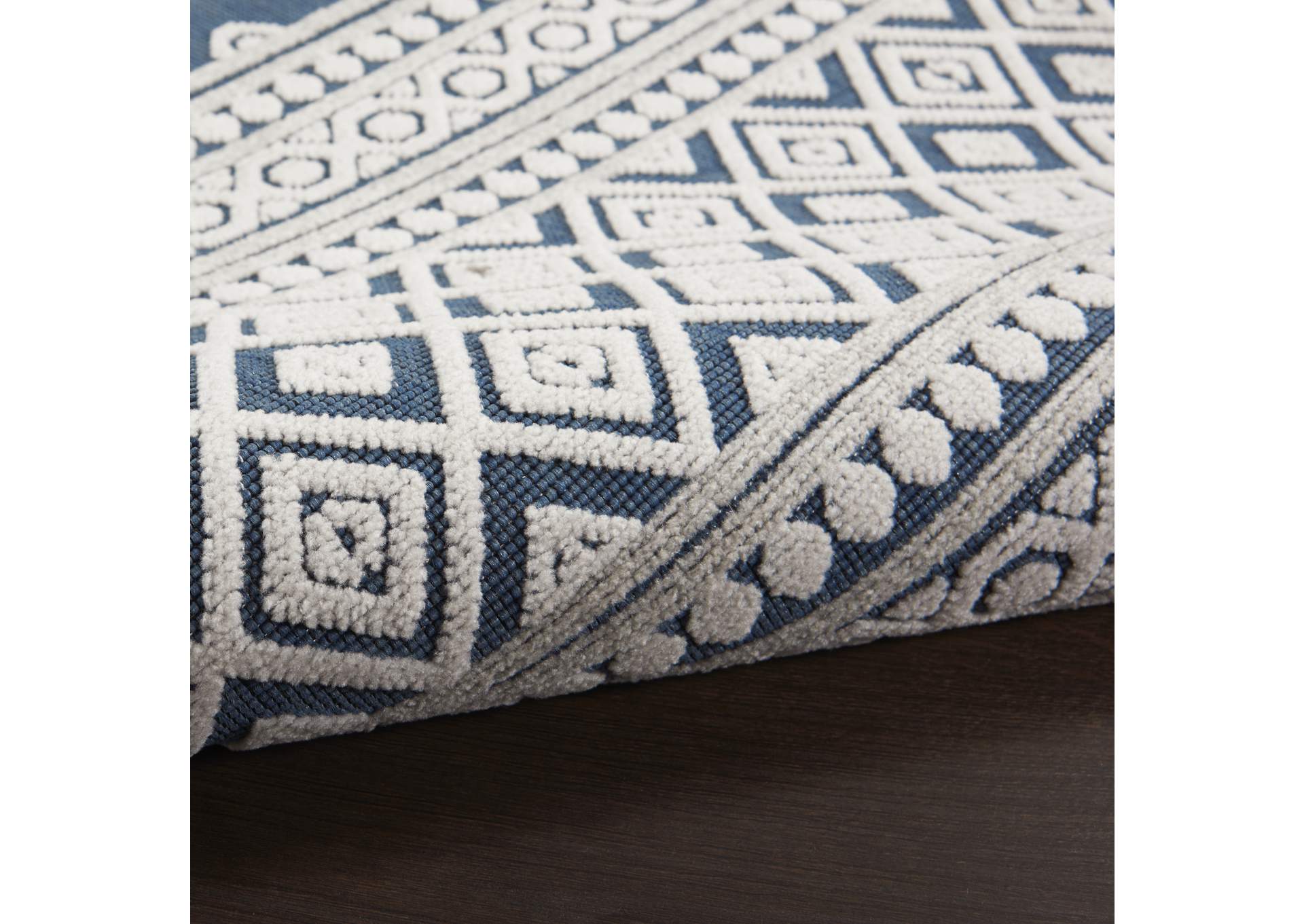 Nourison Key Largo 8'x10' Blue Area Rug,Nourison