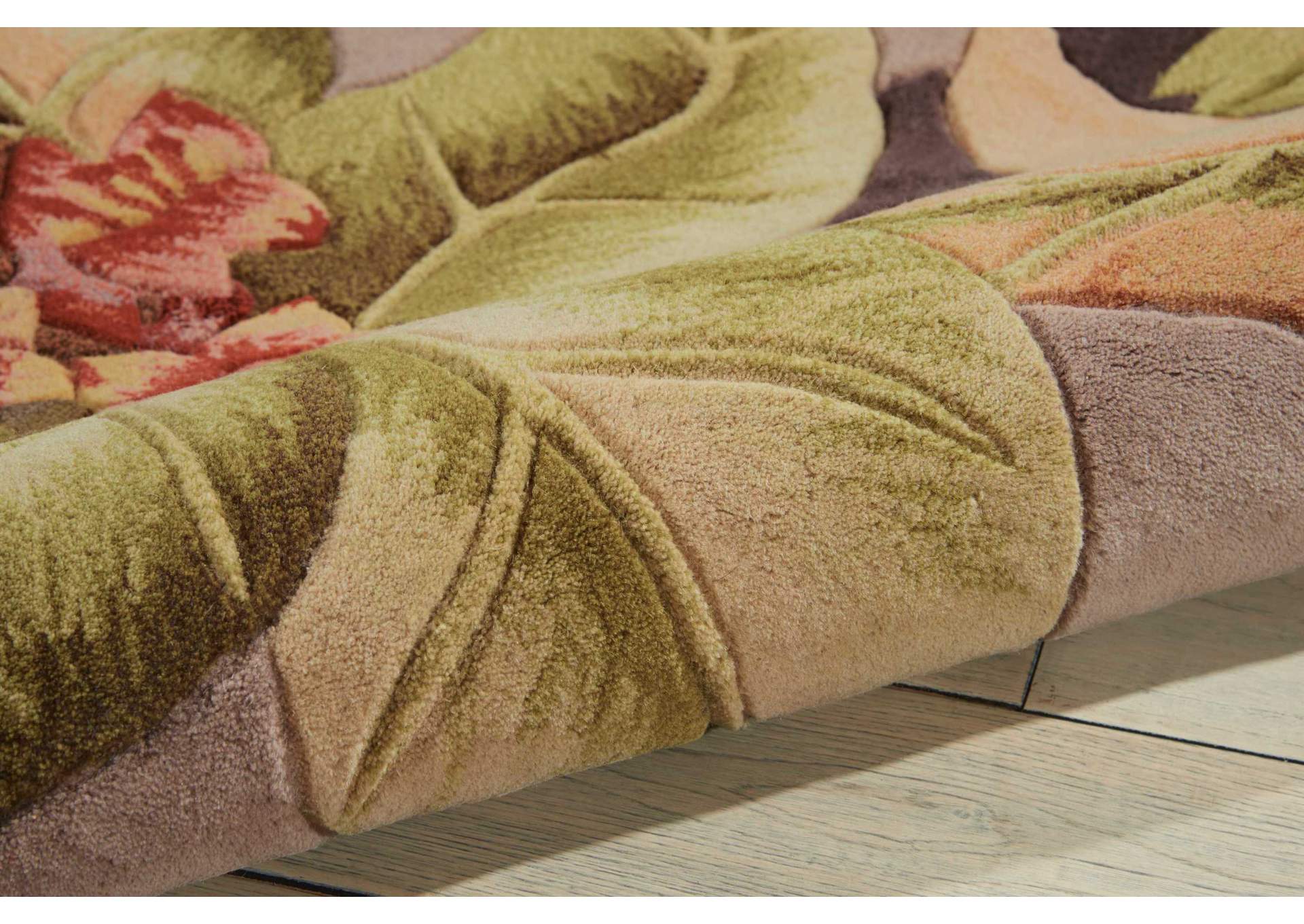 Nourison Tropics TS03 Purple 5'x8' Area Rug,Nourison