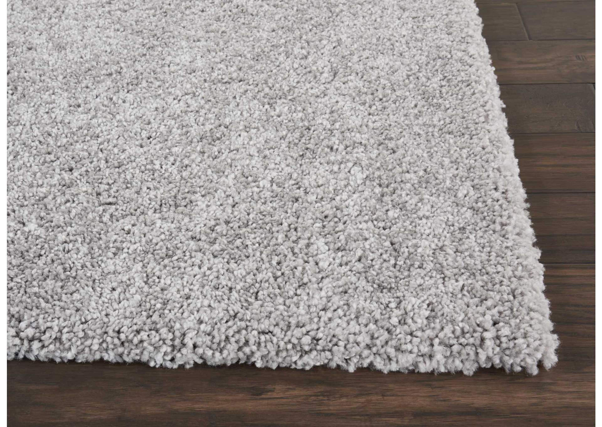 Nourison Malibu Shag MSG01 Grey 9'x12' Oversized Rug,Nourison