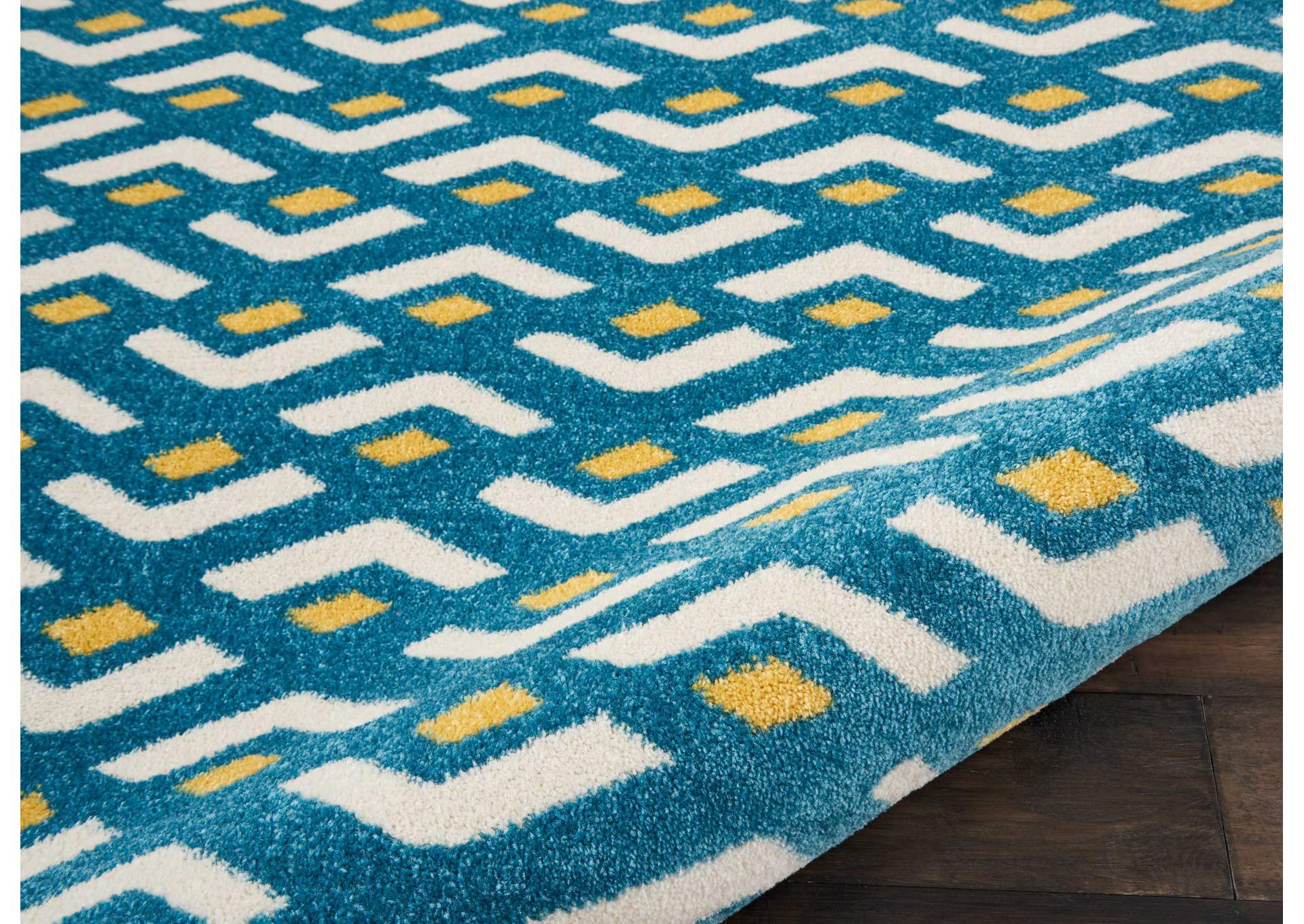 Nourison Harper DS300 Blue 8'x10' Large Rug,Nourison