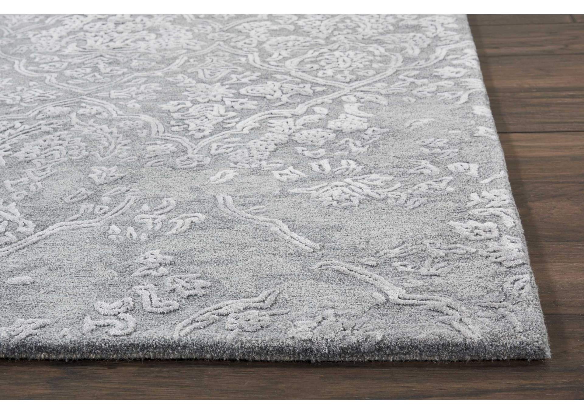 Nourison Opaline OPA14 Grey 6'x8' Area Rug,Nourison