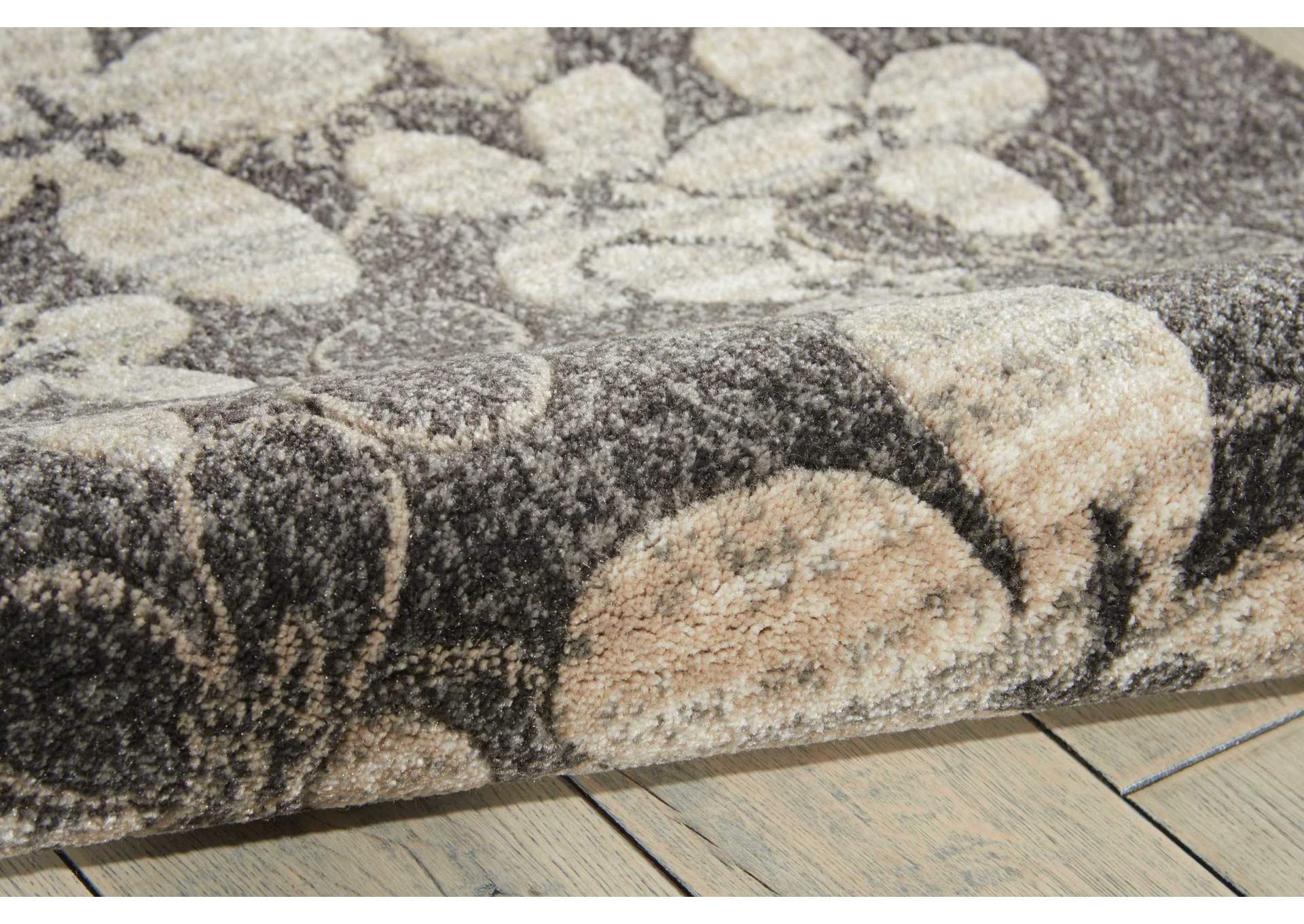 Nourison Maxell MAE02 Black 8' Runner Hallway Rug,Nourison