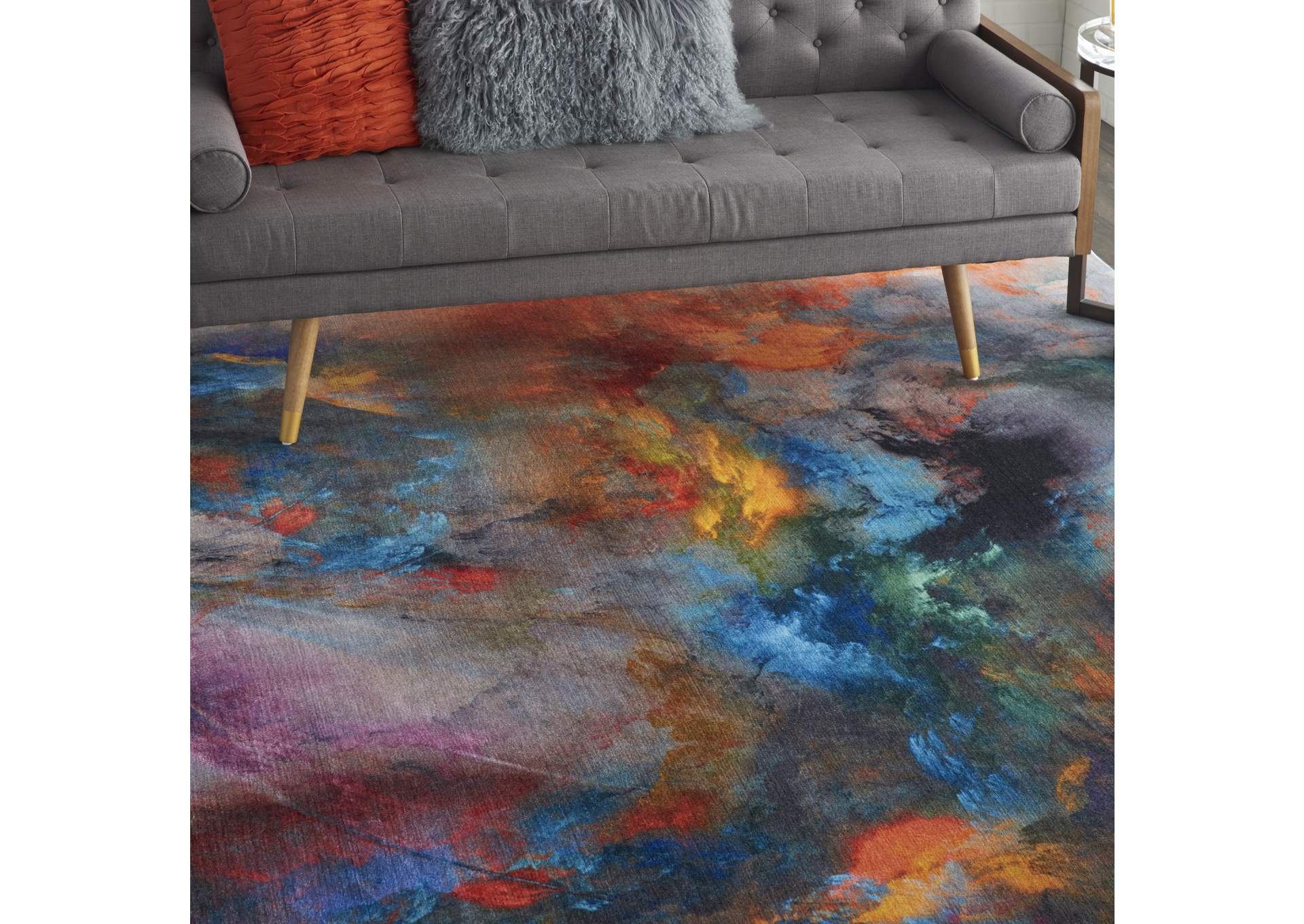 Nourison Le Reve LER03 Multicolor 9'x12' Oversized Rug,Nourison