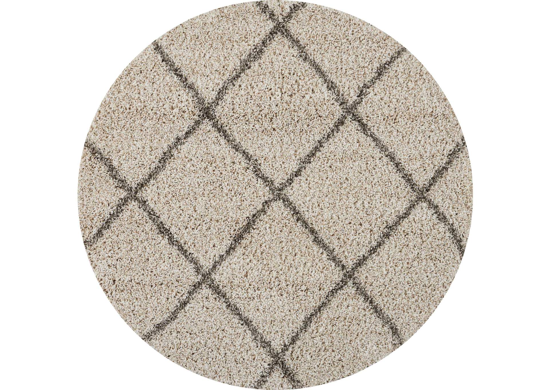 Nourison Brisbane BRI03 Beige 4' Round Area Rug,Nourison