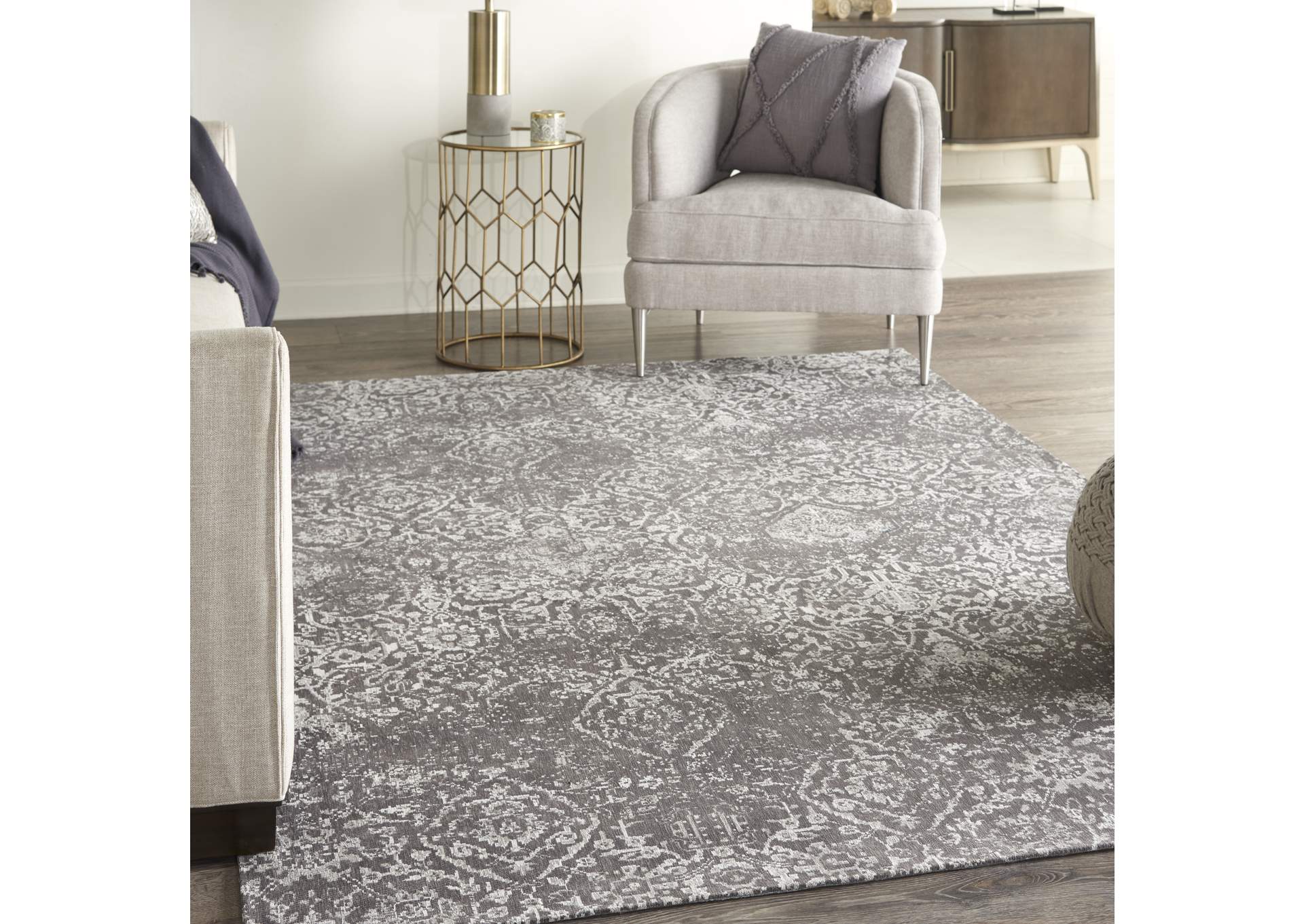 Nourison Damask 6' x 9' Area Rug,Nourison