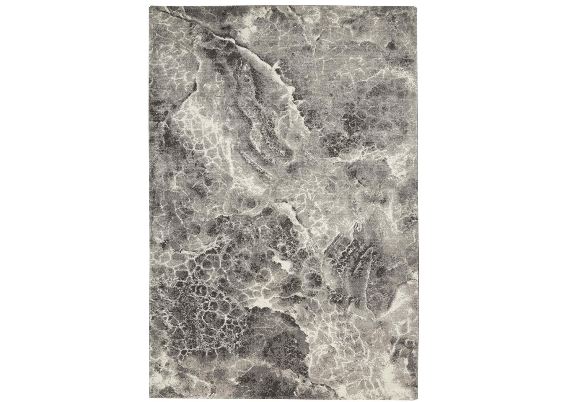 Calvin Klein Gradient 6' x 8' Grey and White Artistic Area Rug,Nourison