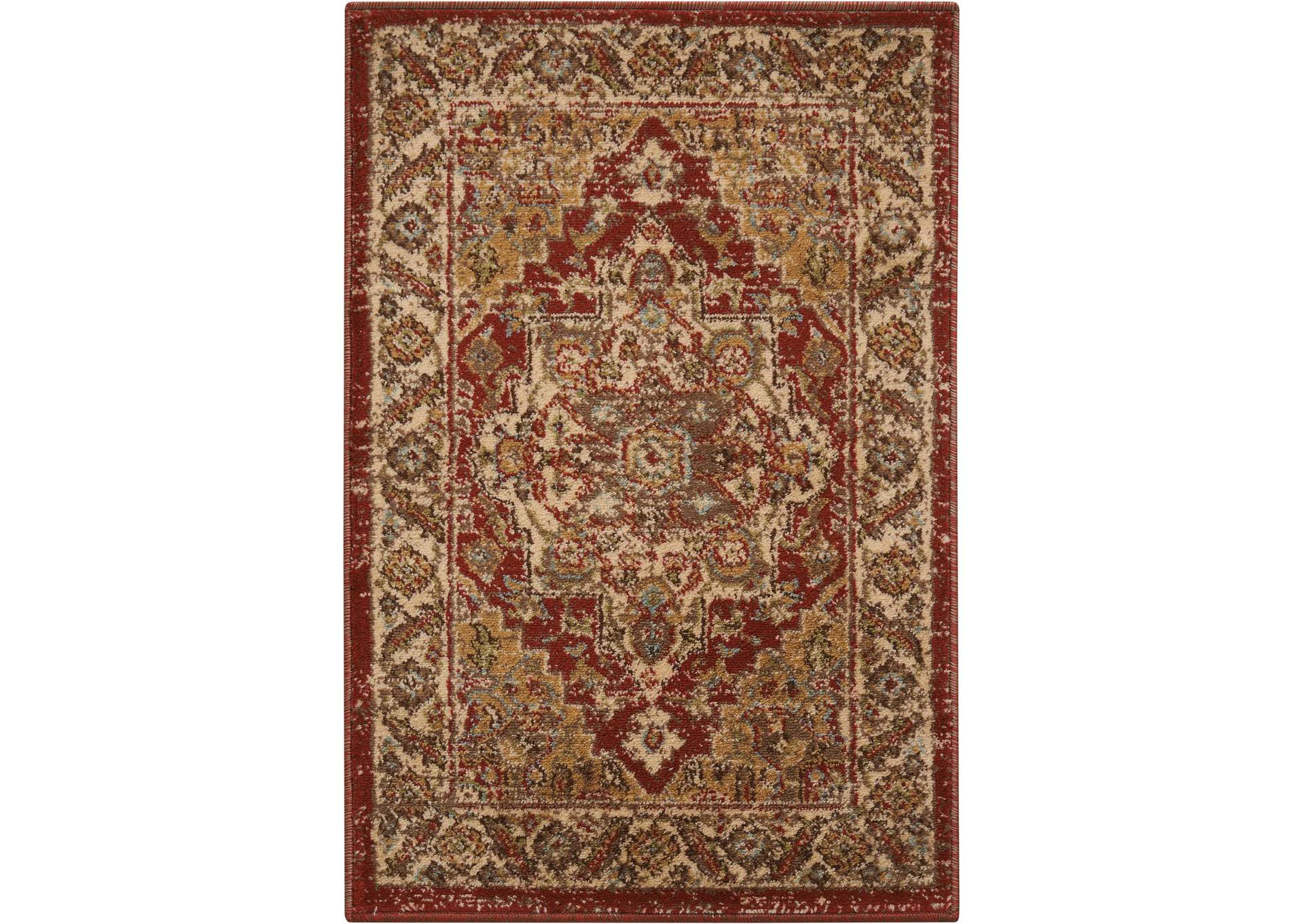 Nourison Delano 2'x3' Red Area Rug,Nourison
