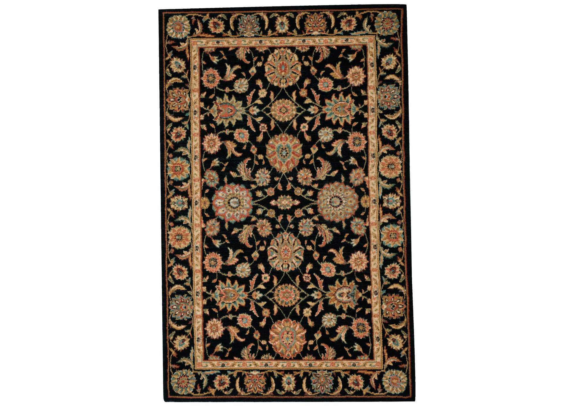 Nourison Living Treasures LI05 Black 4'x6' Area Rug,Nourison