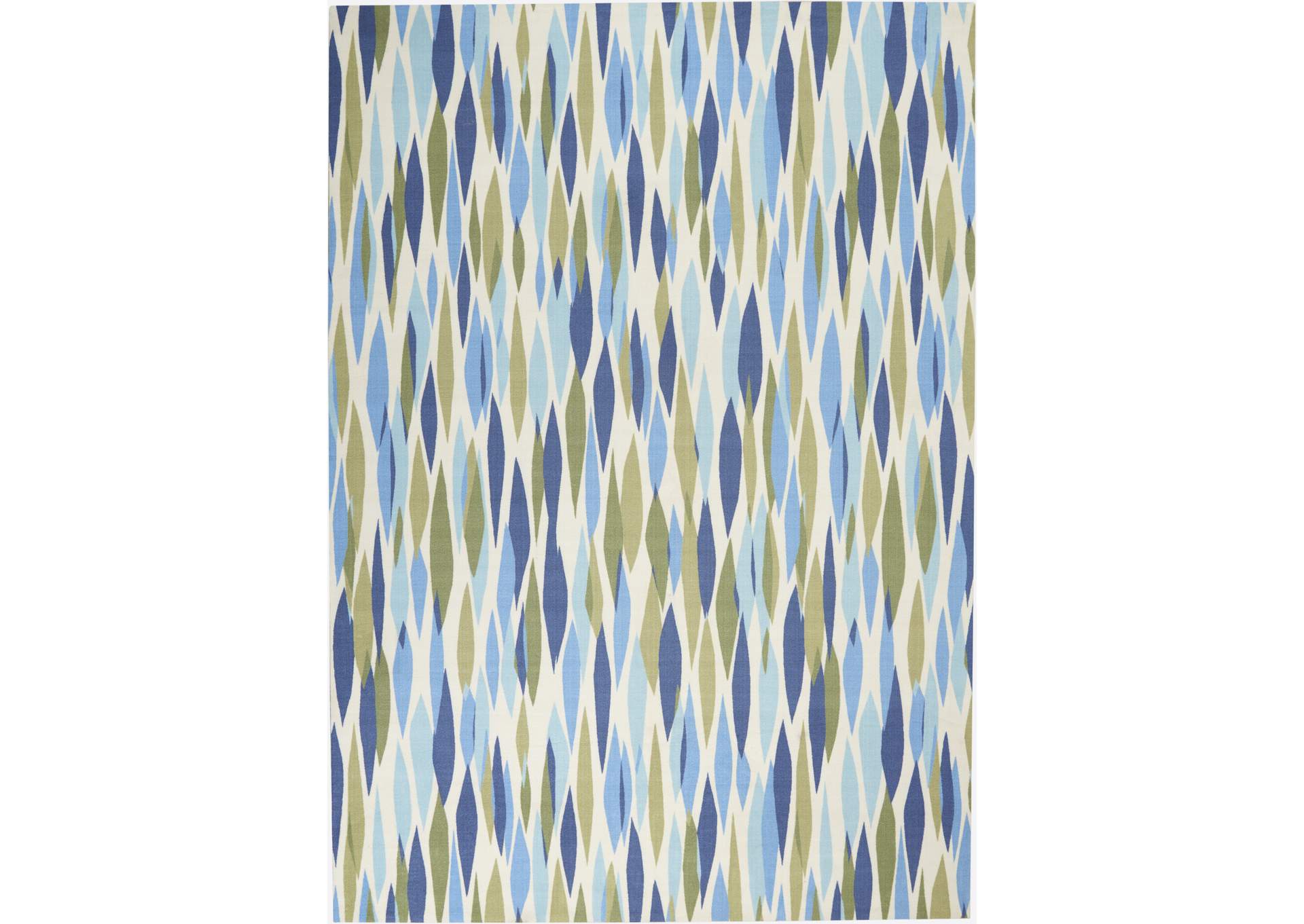 Waverly Sun N Shade SND01 Green 4'x6' Area Rug,Nourison