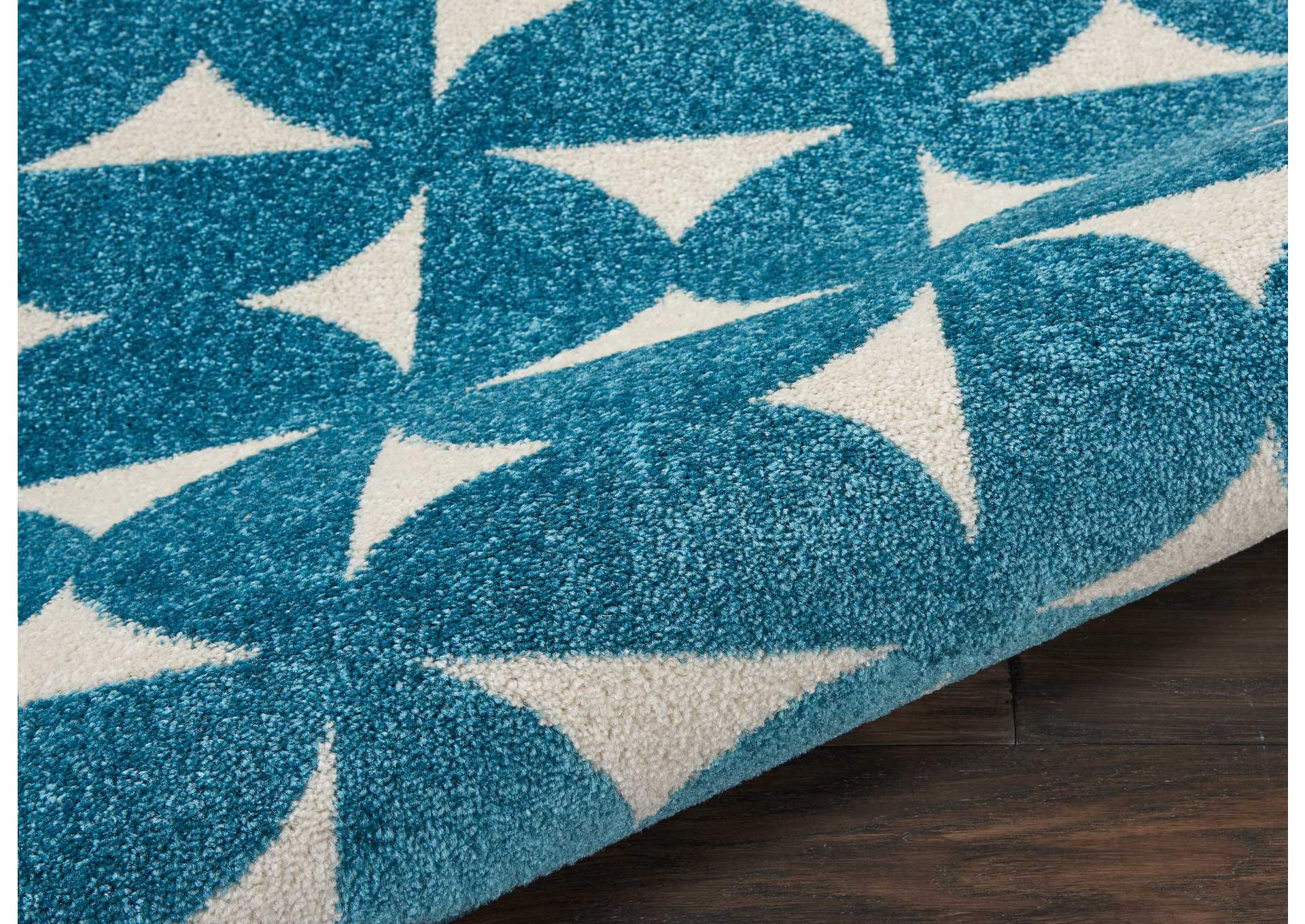 Nourison Harper 2' X 4' Blue Retro Area Rug,Nourison