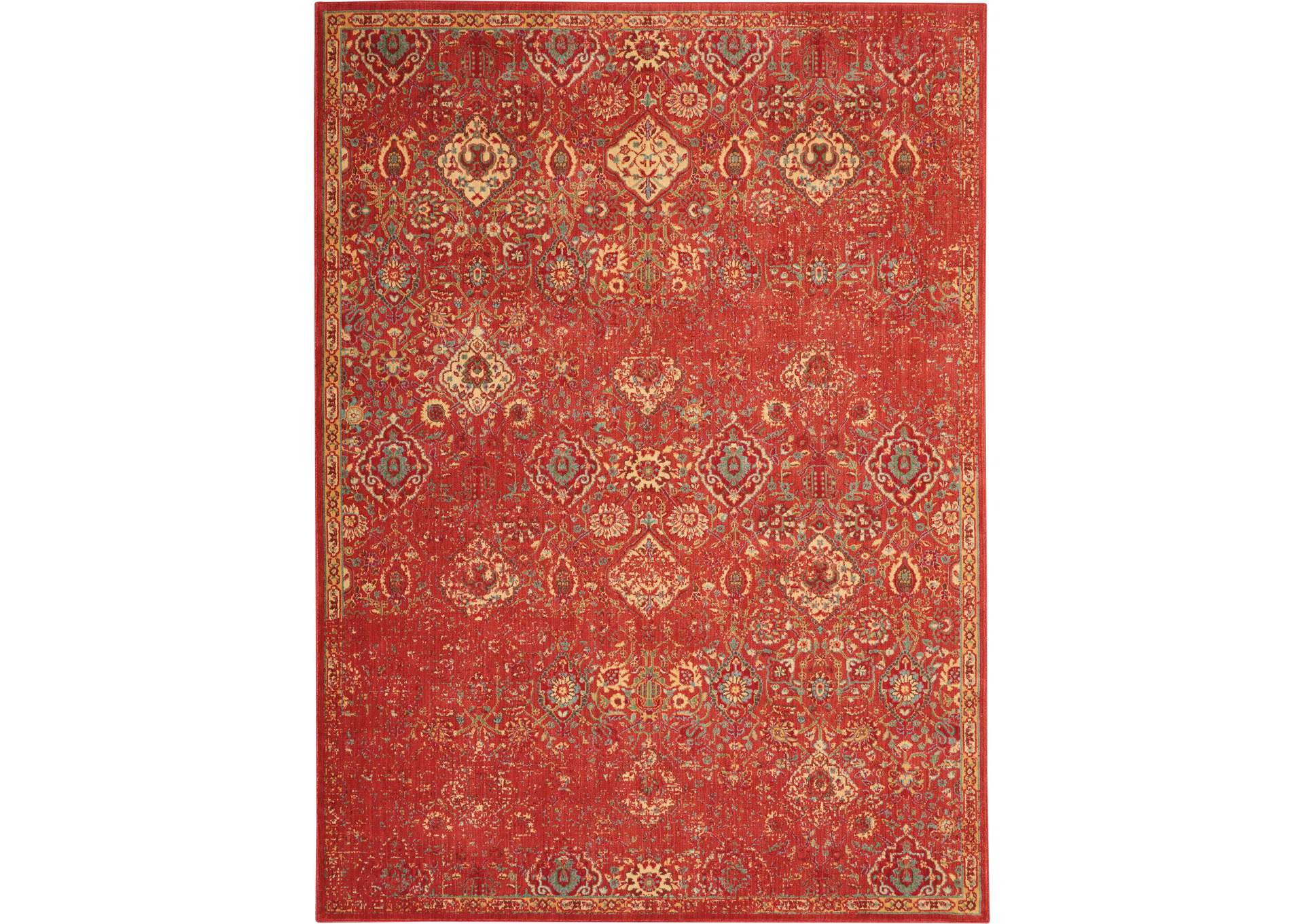 Nourison Somerset ST90 Red 8'x11' Oversized Rug,Nourison