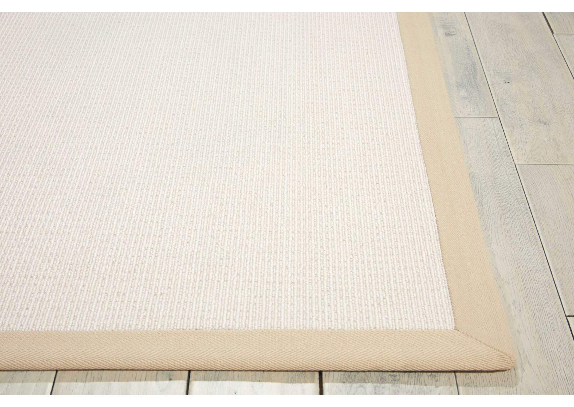 Nourison Sisal Soft SSF02 White 8' Runner Hallway Rug,Nourison