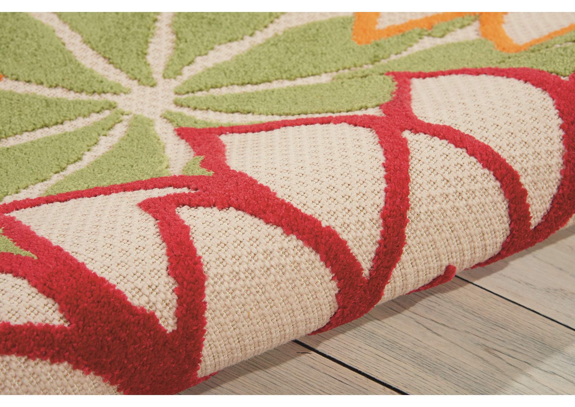 Nourison Aloha ALH05 Green 5'x8' Indoor-outdoor Area Rug,Nourison