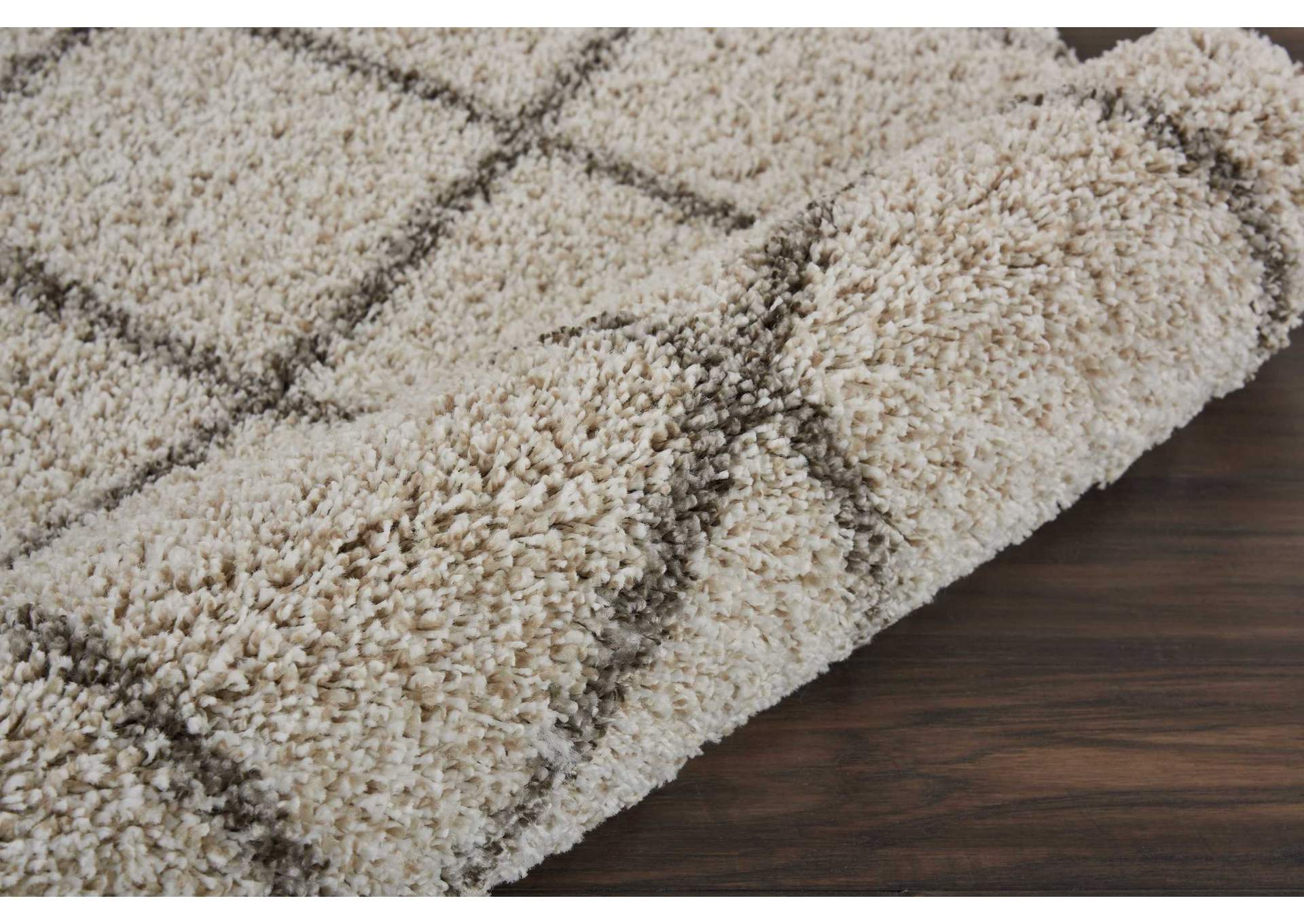 Nourison Brisbane BRI03 Beige 8' Runner Hallway Rug,Nourison