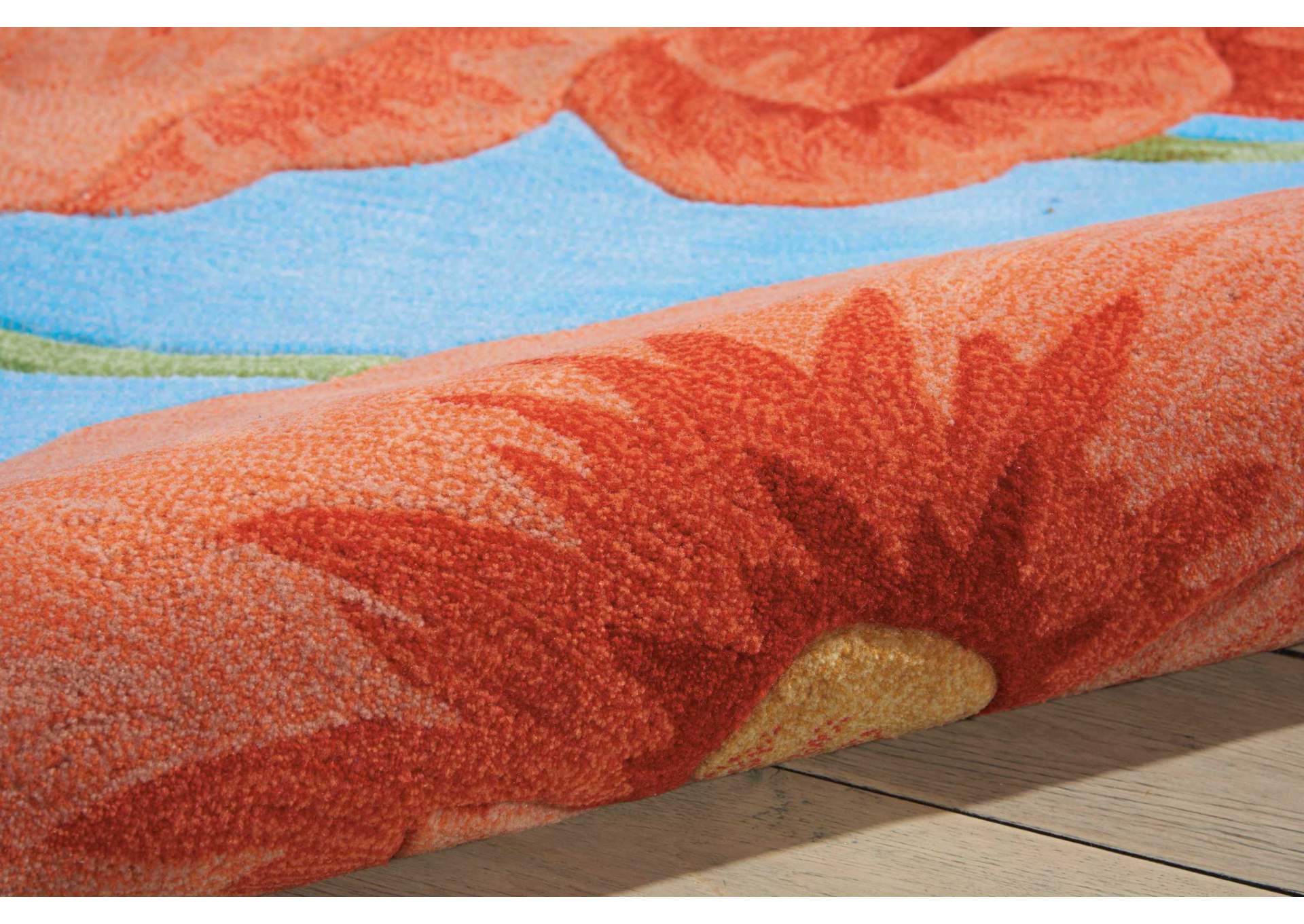 Nourison Contour CON79 Blue 5'x8' Area Rug,Nourison